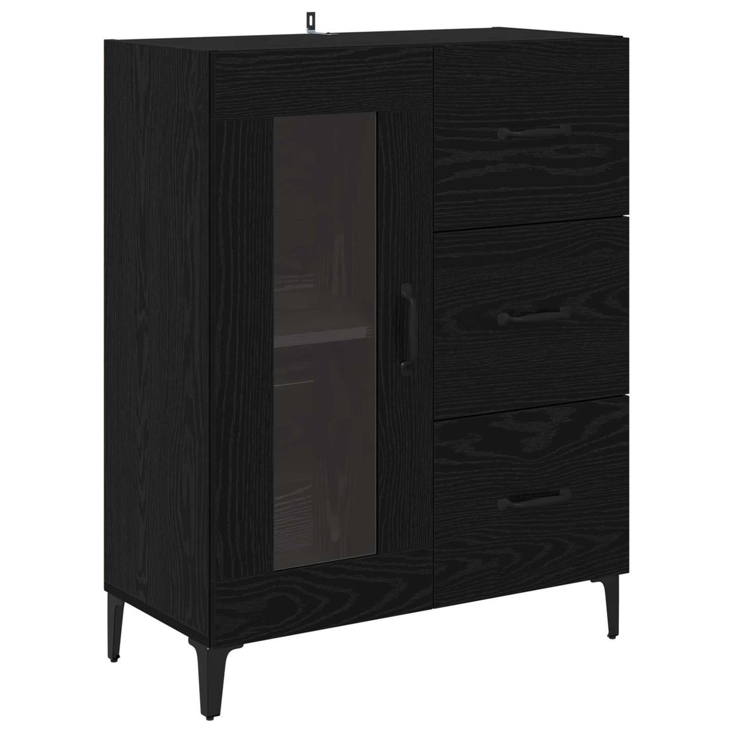 Magasfiú Fekete tölgy 69,5 x 34 x 180 cm Szerelt Fa
