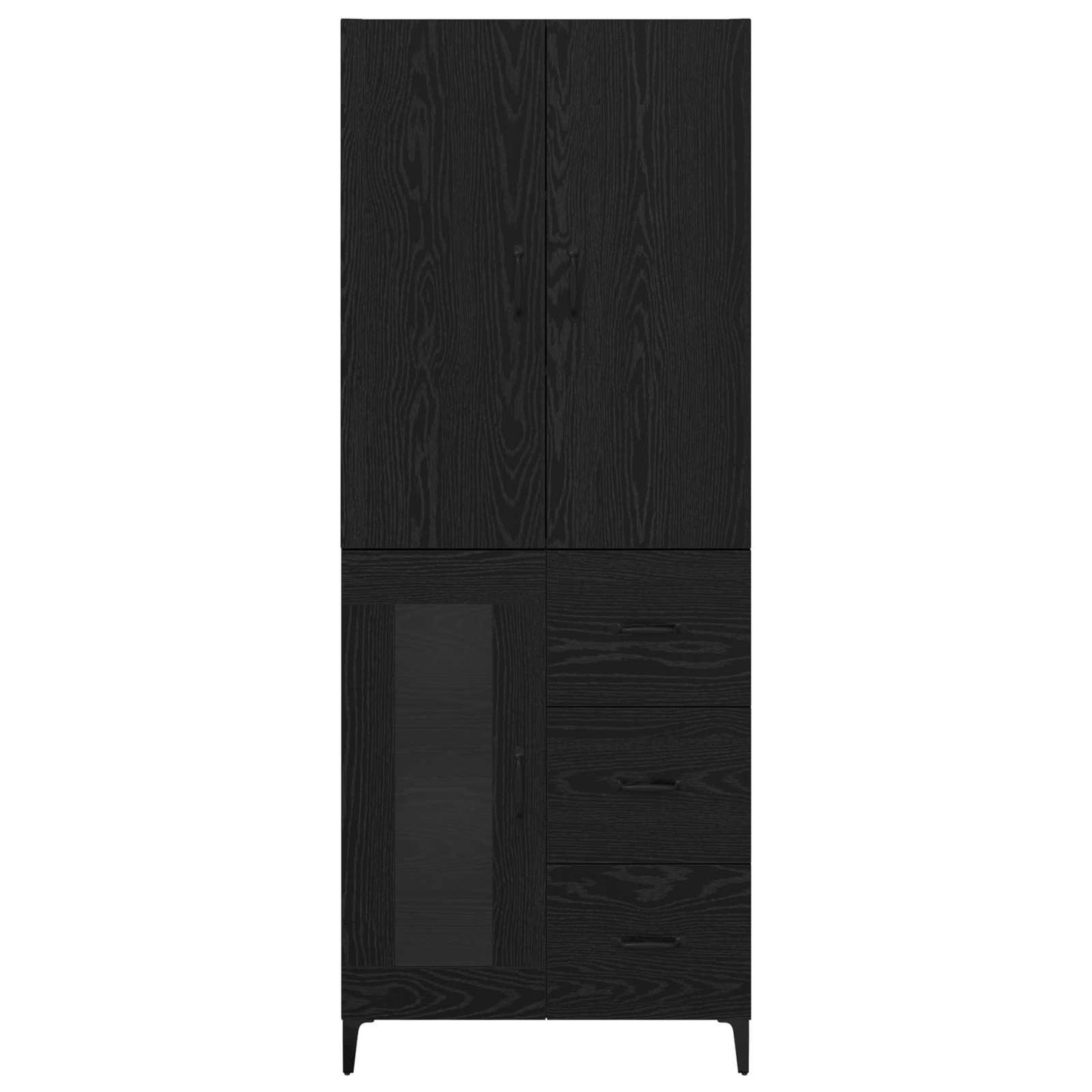 Magasfiú Fekete tölgy 69,5 x 34 x 180 cm Szerelt Fa