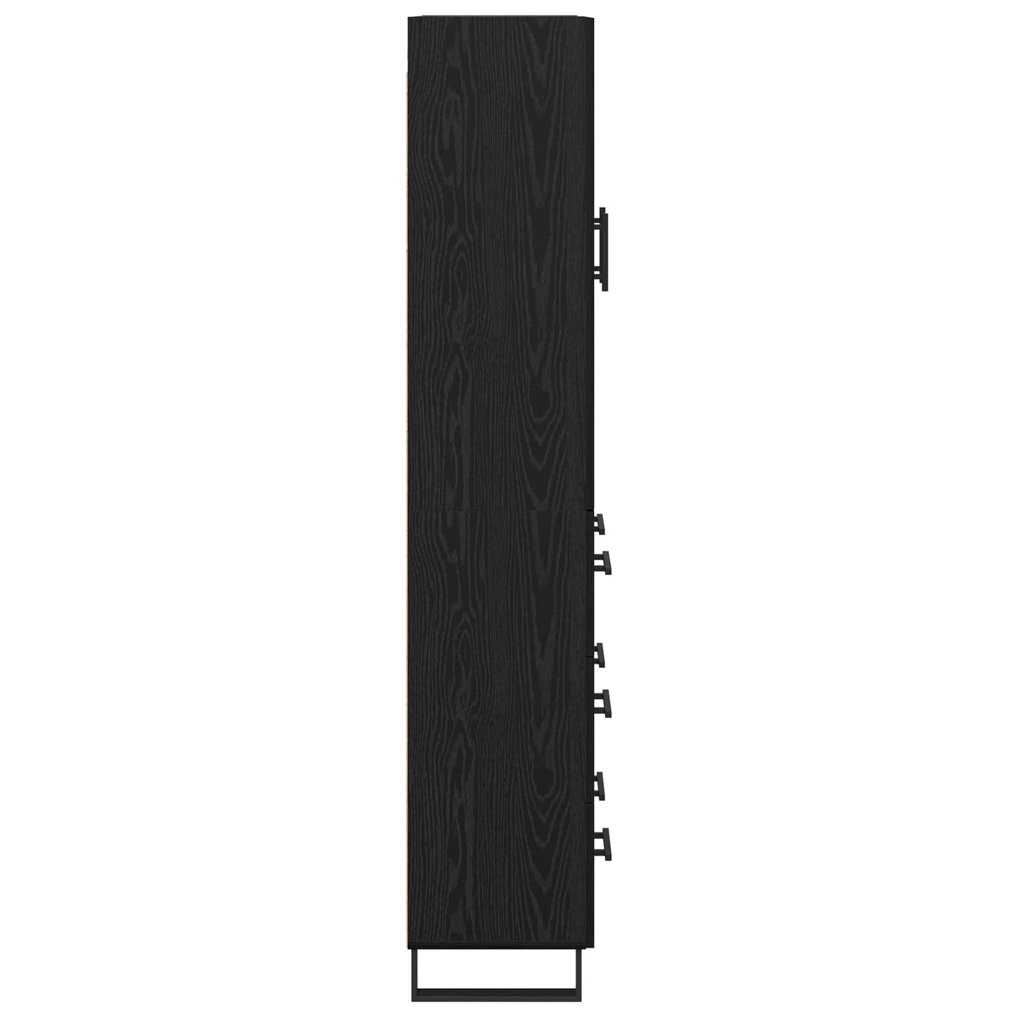 Magasfiú fiókkal 2 pcs Fekete tölgy 69,5 x 34 x 180 cm