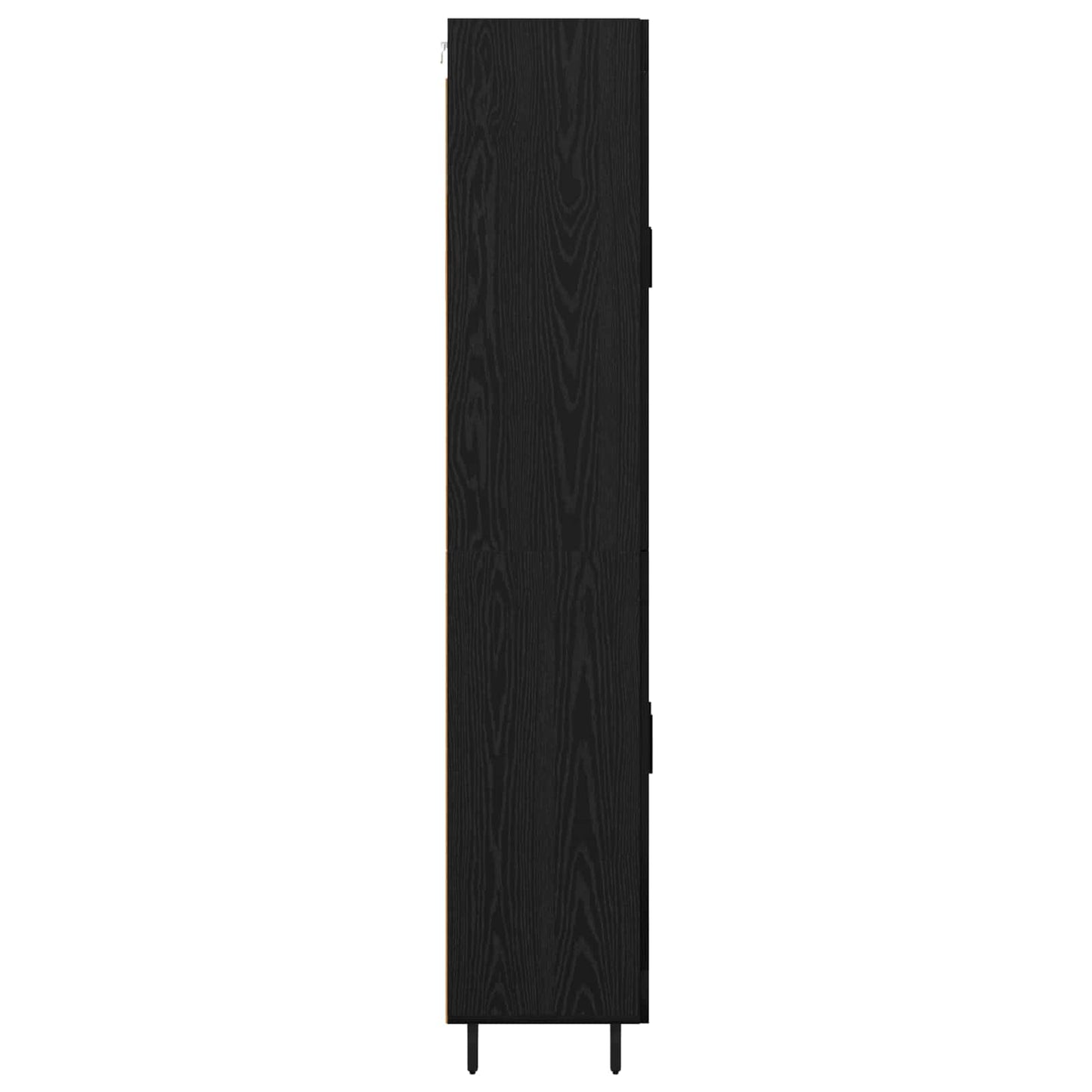 Magasfiú 2 pcs Fekete tölgy 69,5 x 34 x 180 cm Szerelt Fa