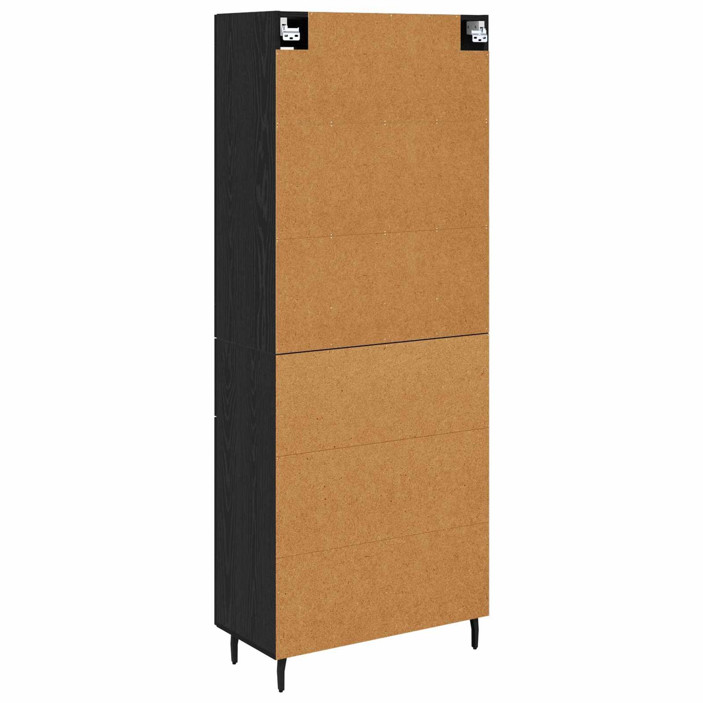 Magasfiú 2 pcs Fekete tölgy 69,5 x 34 x 180 cm Szerelt Fa