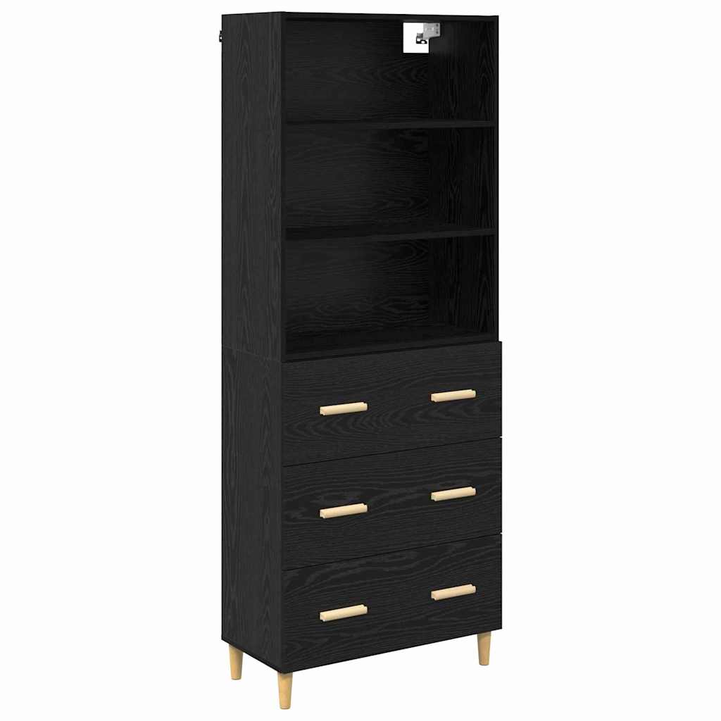Magasfiú Fekete tölgy 69,5 x 32,5 x 180 cm Szerelt Fa