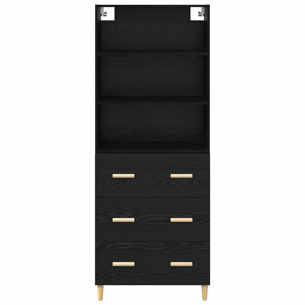 Magasfiú Fekete tölgy 69,5 x 32,5 x 180 cm Szerelt Fa