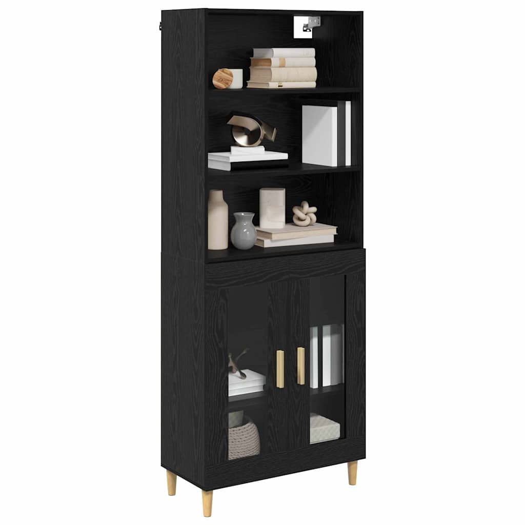 Magasfiú Fekete tölgy 69,5 x 32,5 x 180 cm Szerelt Fa