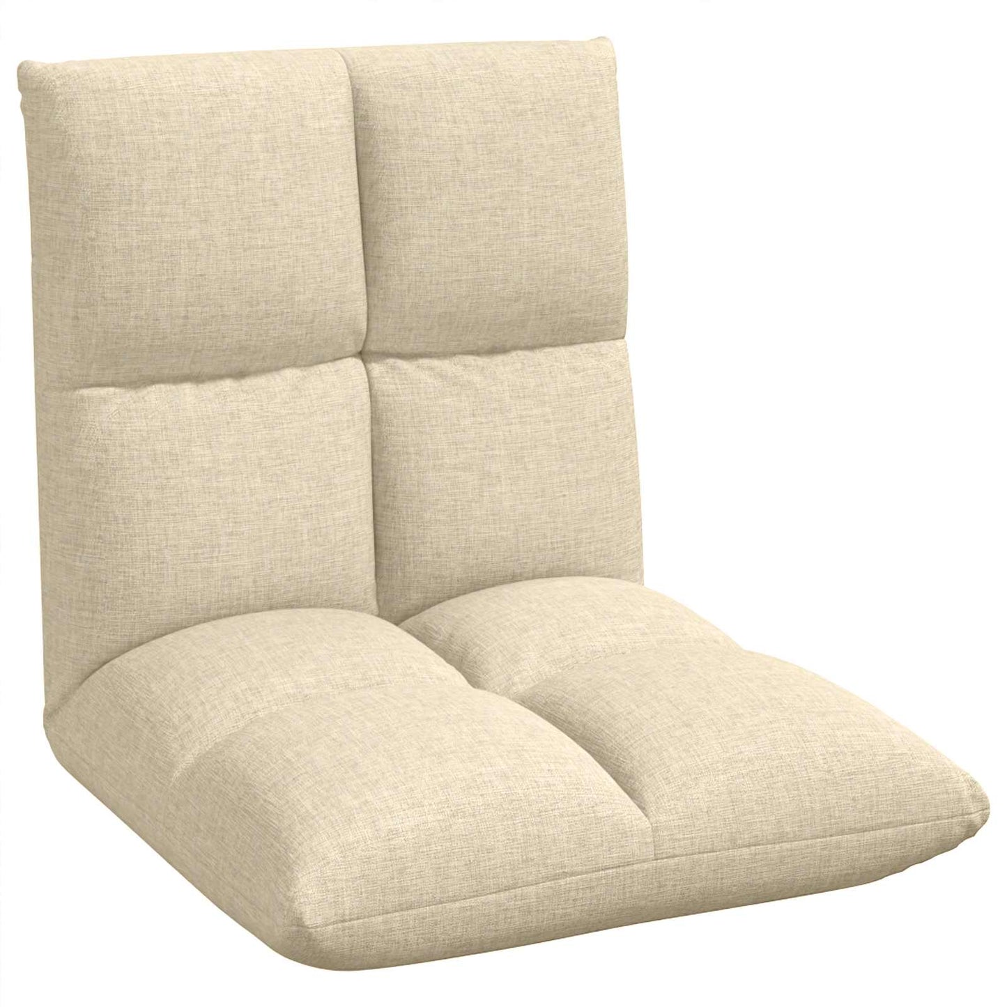 Állítható padló szék Krémszínű Szövet