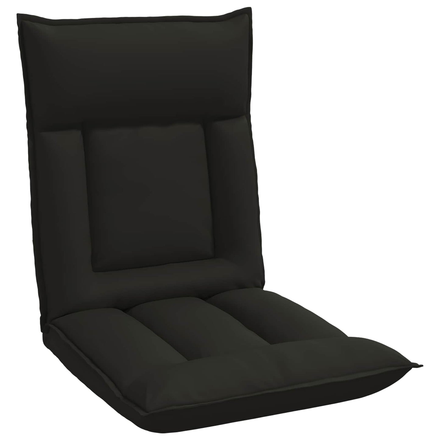 Állítható padló szék Fekete Műbőr