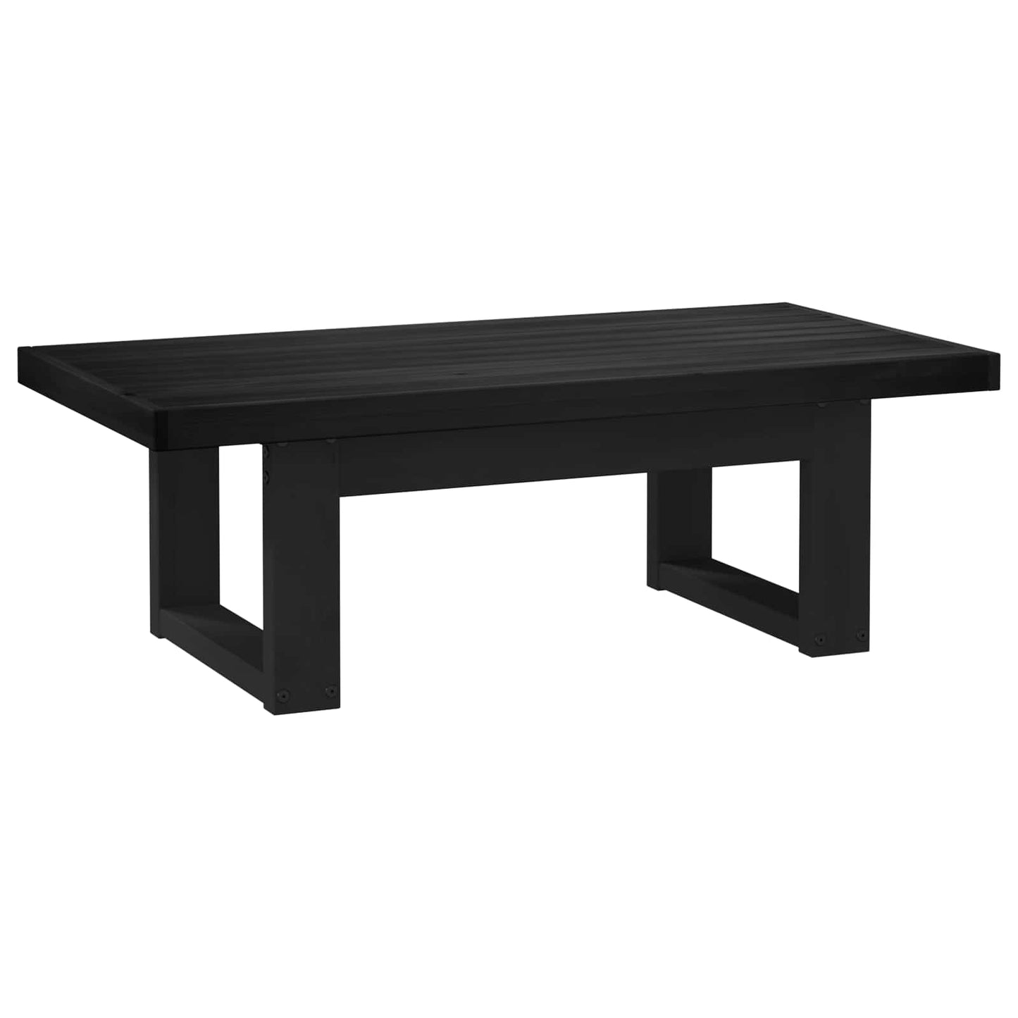Dohányzóasztal NOAIN Fekete 119 x 60 x 40 cm Tömör Fenyőfa