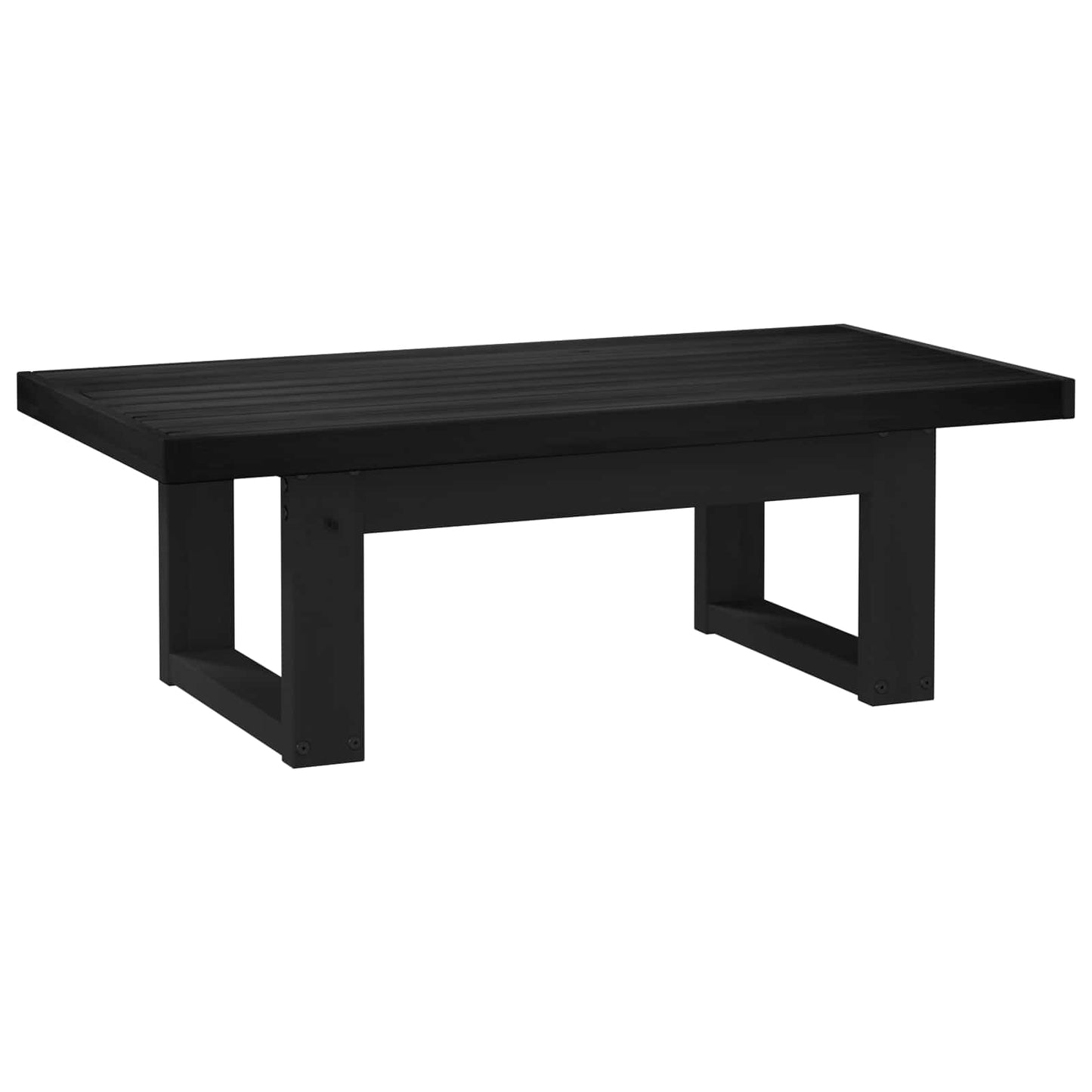 Dohányzóasztal NOAIN Fekete 119 x 60 x 40 cm Tömör Fenyőfa