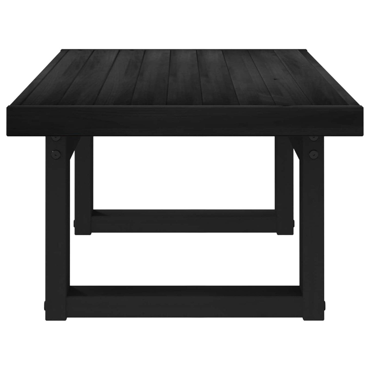 Dohányzóasztal NOAIN Fekete 119 x 60 x 40 cm Tömör Fenyőfa