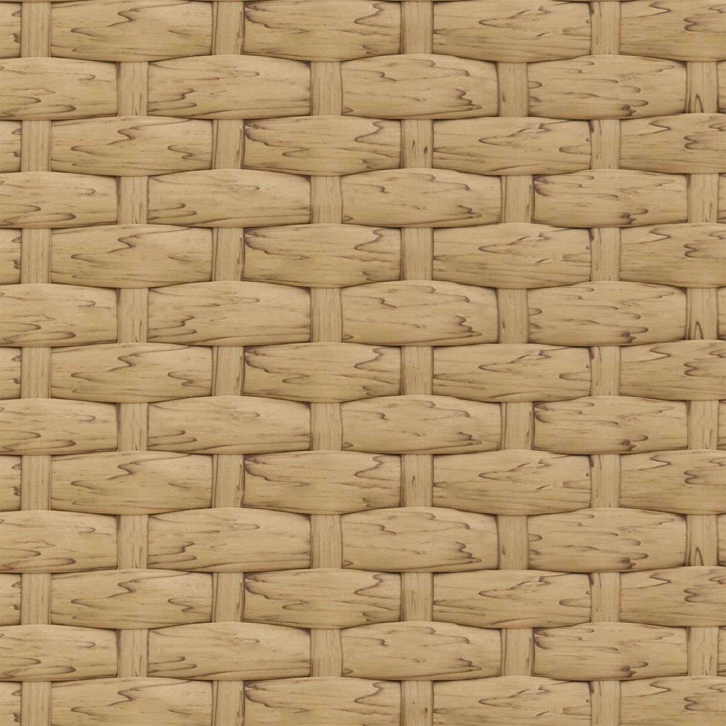Kerti Kanapé Szett párnával 2 pcs Természetes Poli Rattan Acél