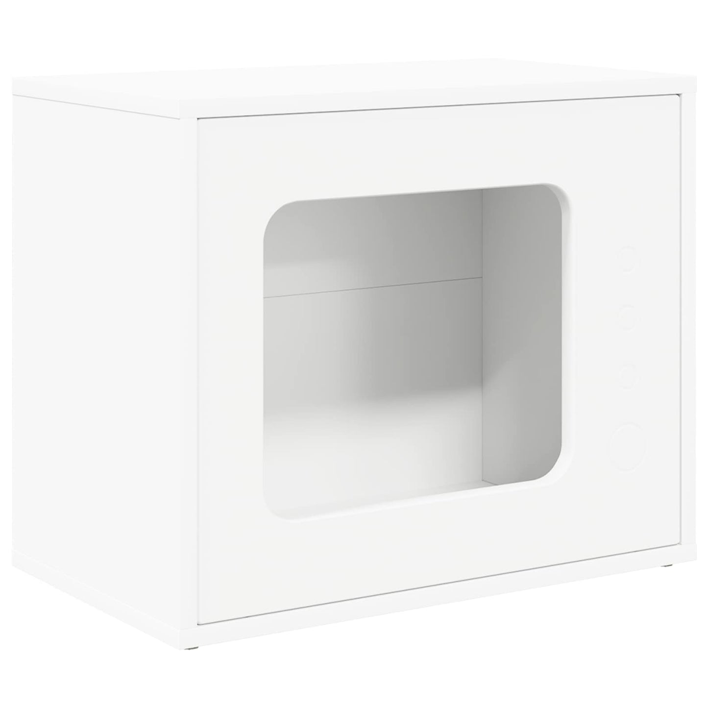 Macska Ház Fehér 51 x 30 x 42,5 cm Szerelt Fa