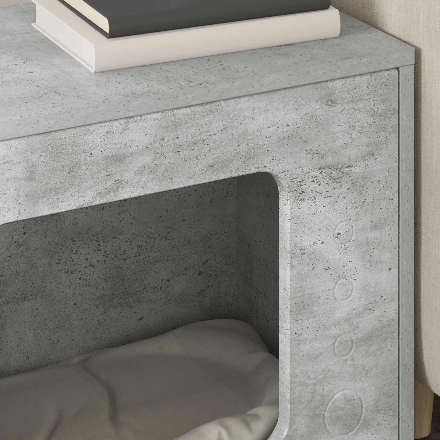Macska Ház Beton 51 x 30 x 42,5 cm Szerelt Fa