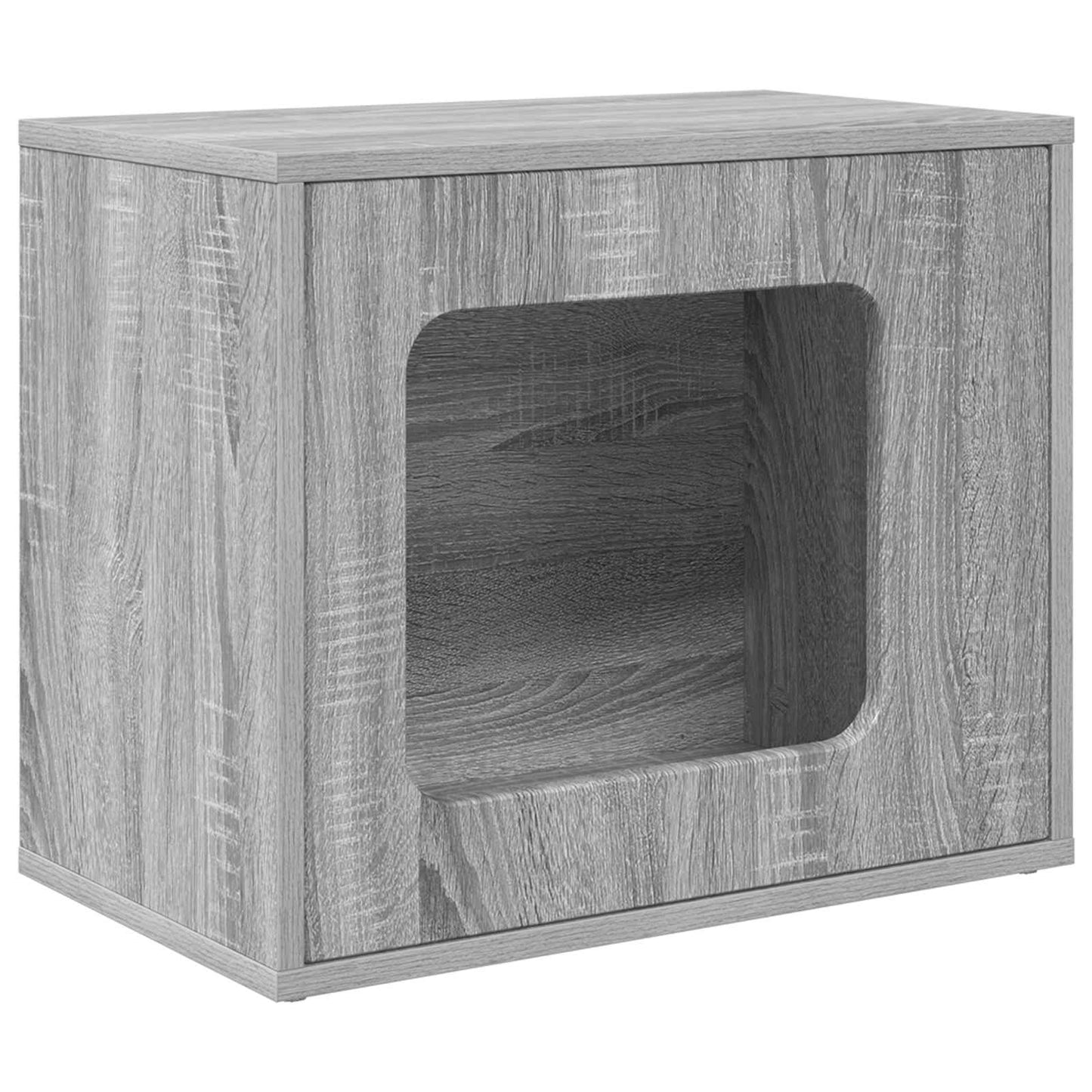 Macska Ház Szürke Sonoma 51 x 30 x 42,5 cm Szerelt Fa