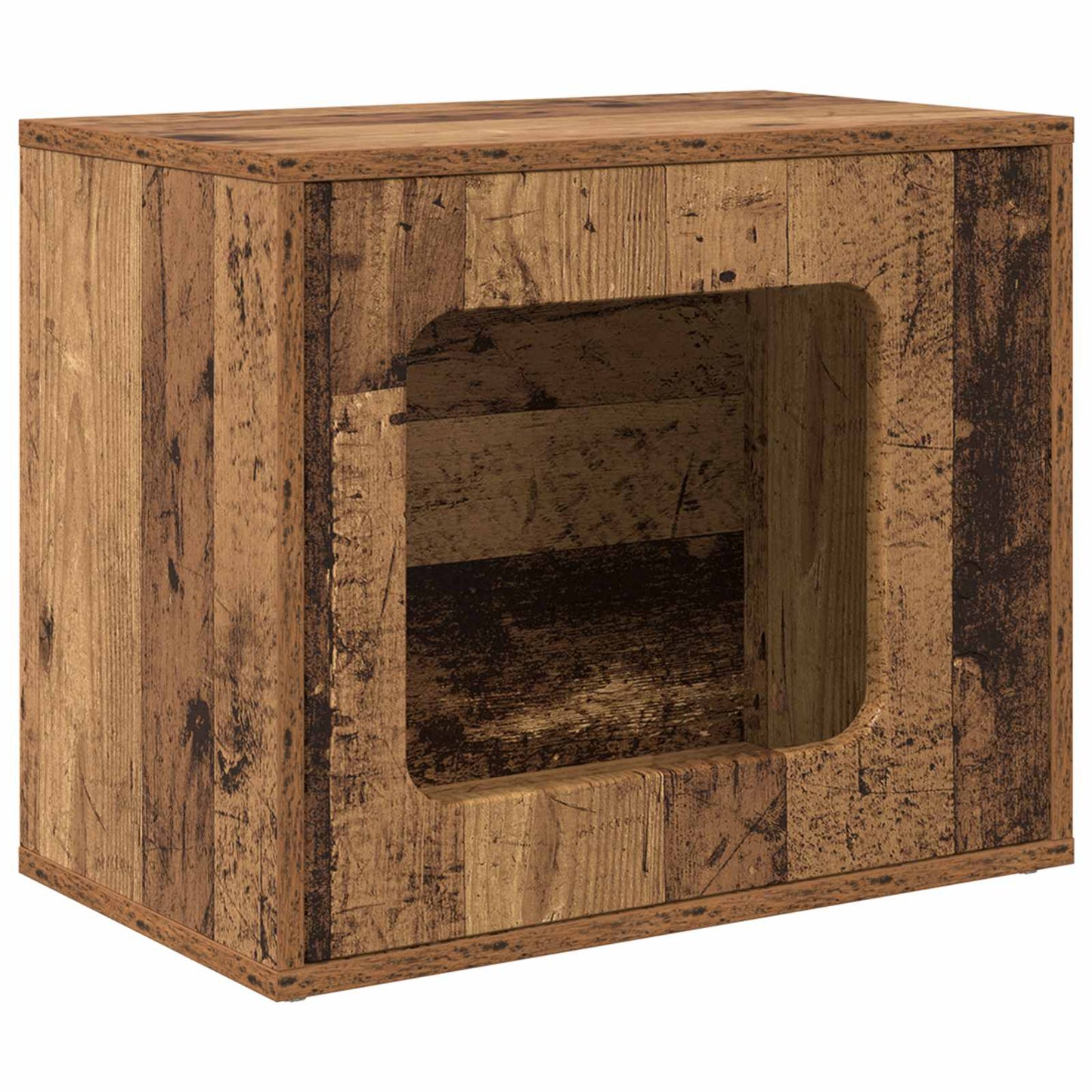 Macska Ház Öreg fa 51 x 30 x 42,5 cm Szerelt Fa