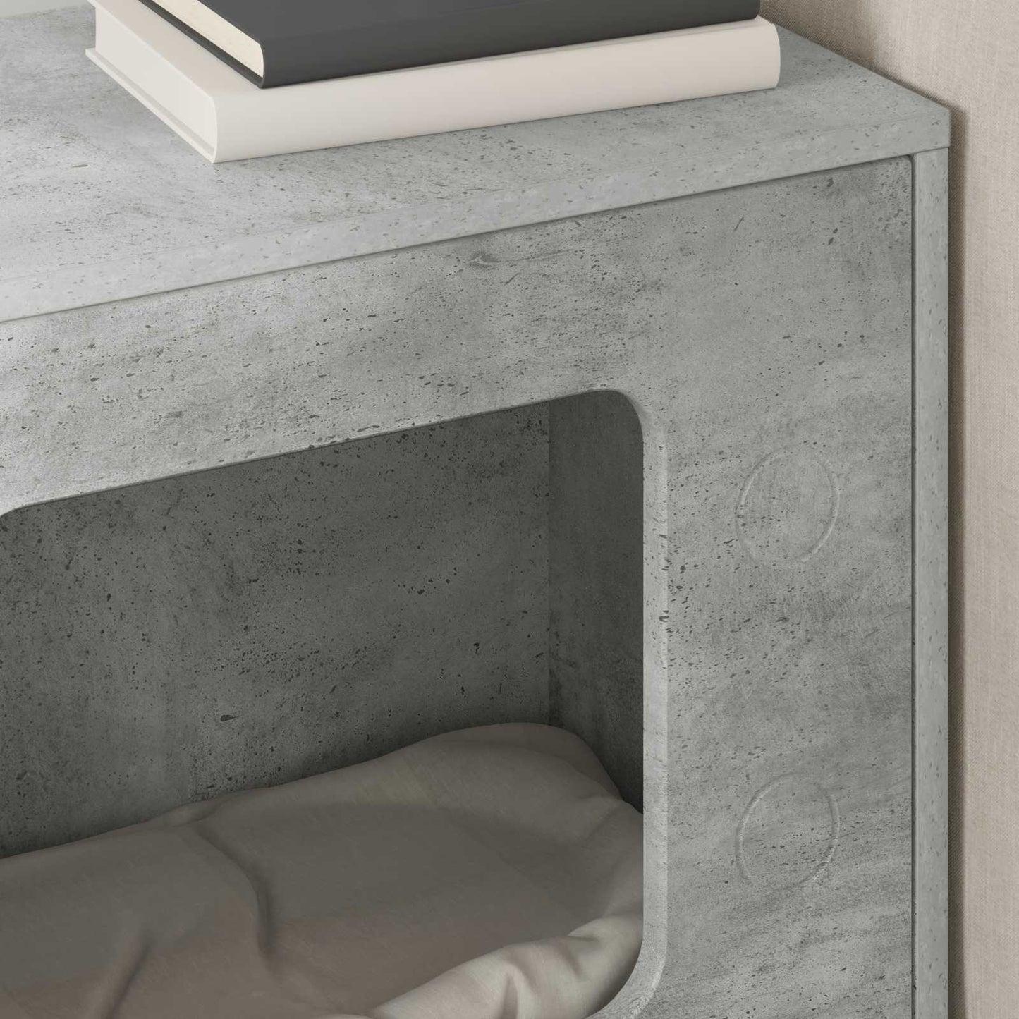 Macska Ház Beton 51 x 30 x 52 cm Szerelt Fa