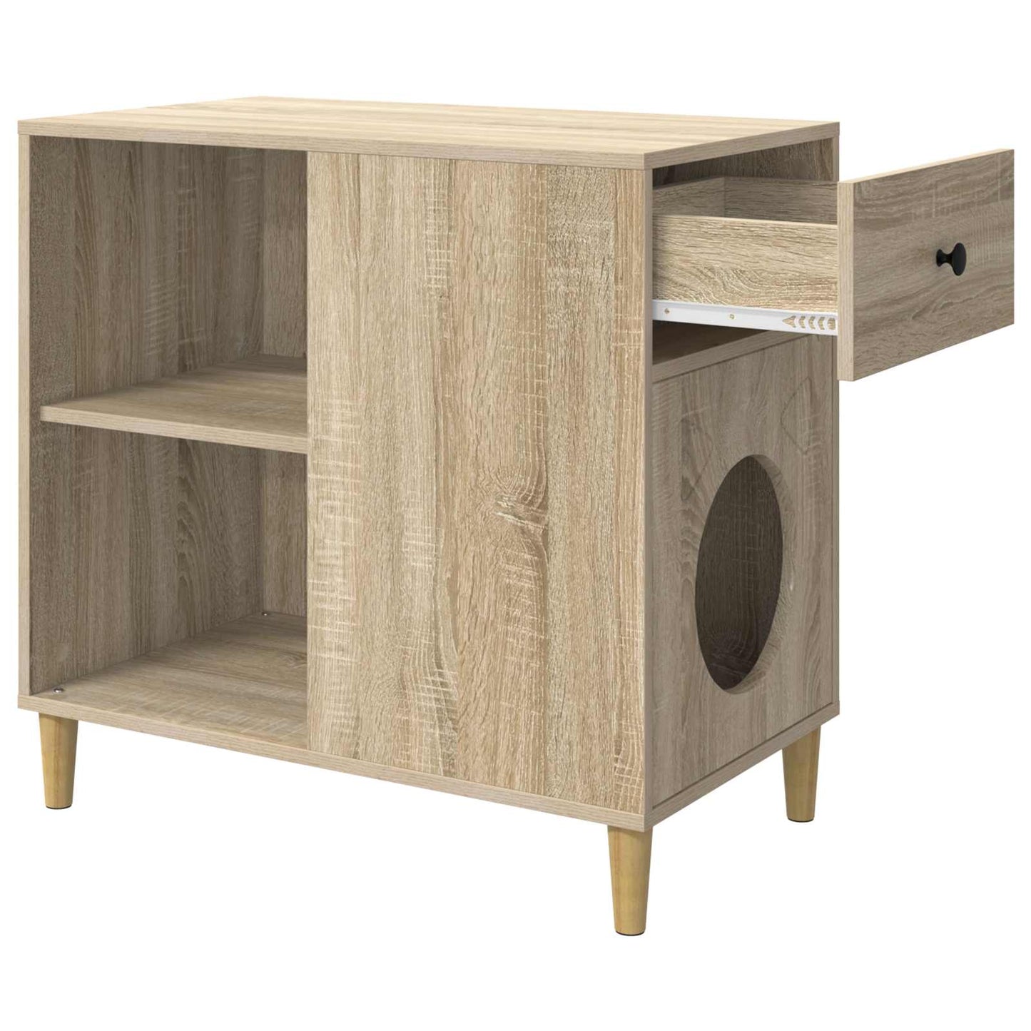 Macska Ház Sonoma 72 x 42,5 x 70 cm Szerelt Fa