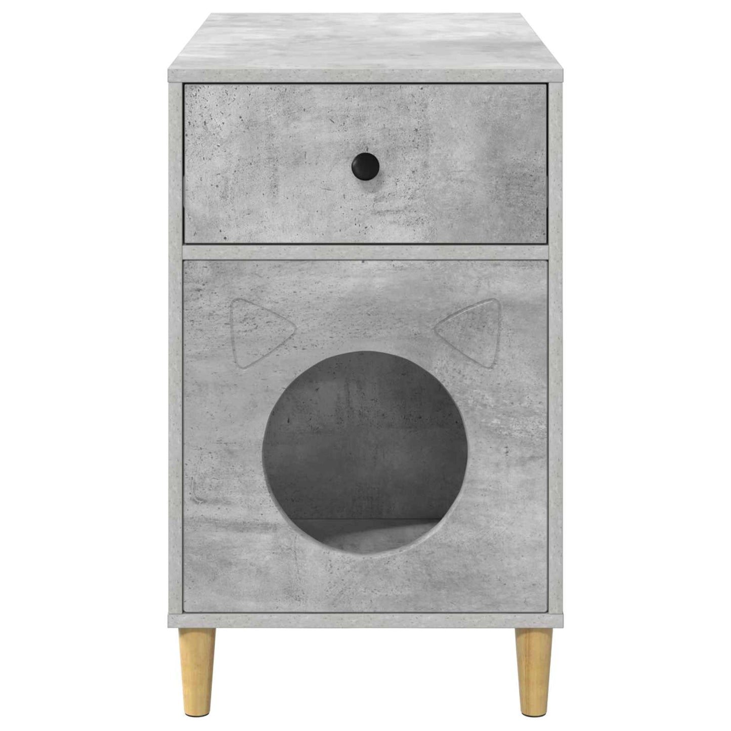 Macska Ház Beton 72 x 42,5 x 70 cm Szerelt Fa