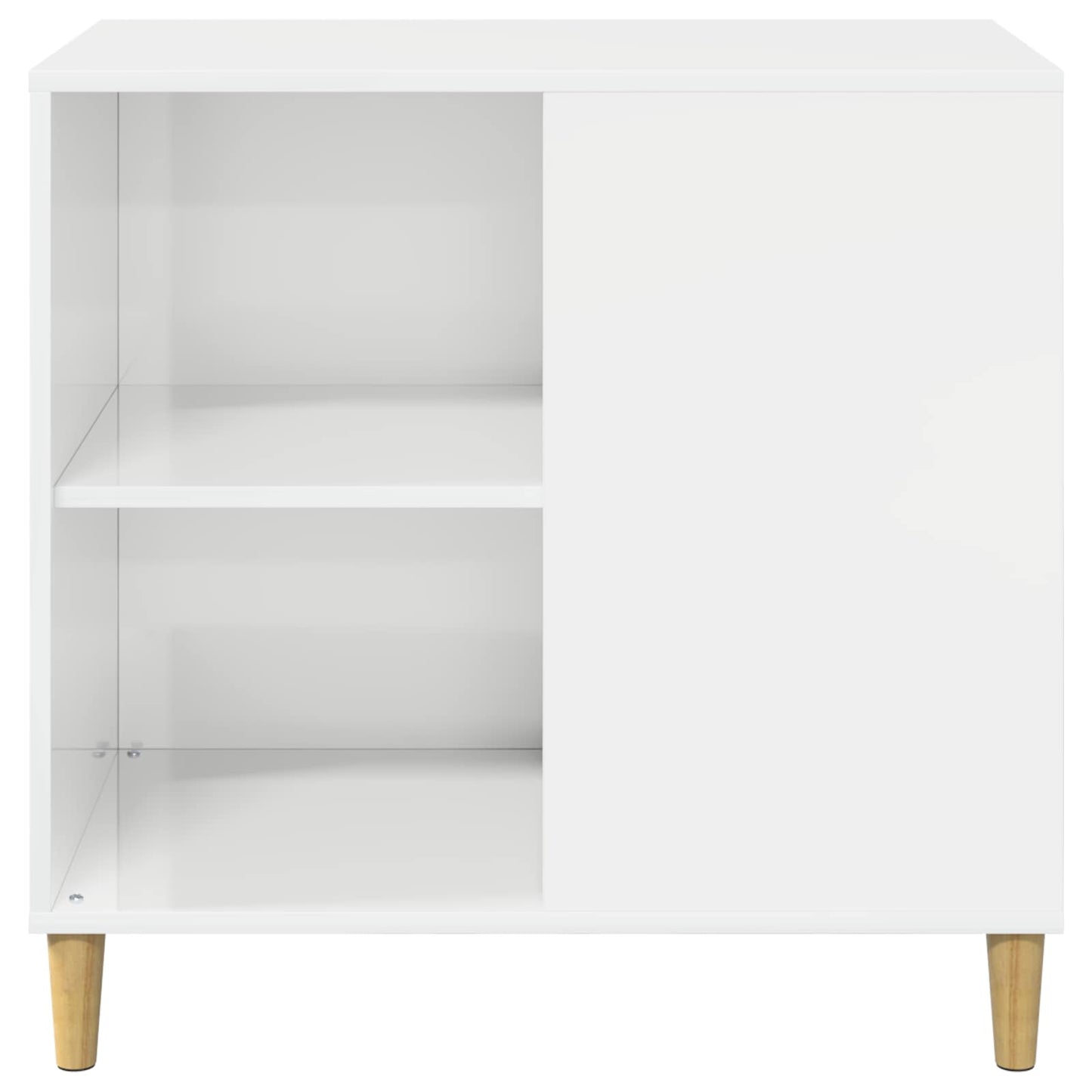 Macska Ház Fényes Fehér 72 x 42,5 x 70 cm Szerelt Fa