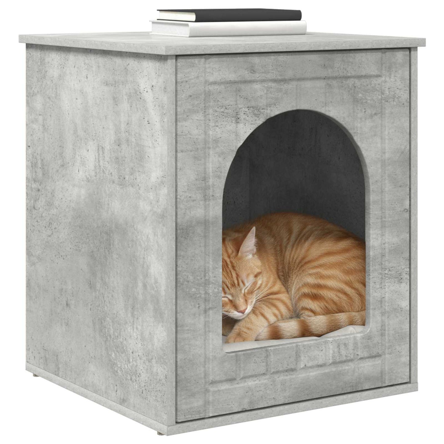 Macska Ház Beton 53 x 52 x 62 cm Szerelt Fa