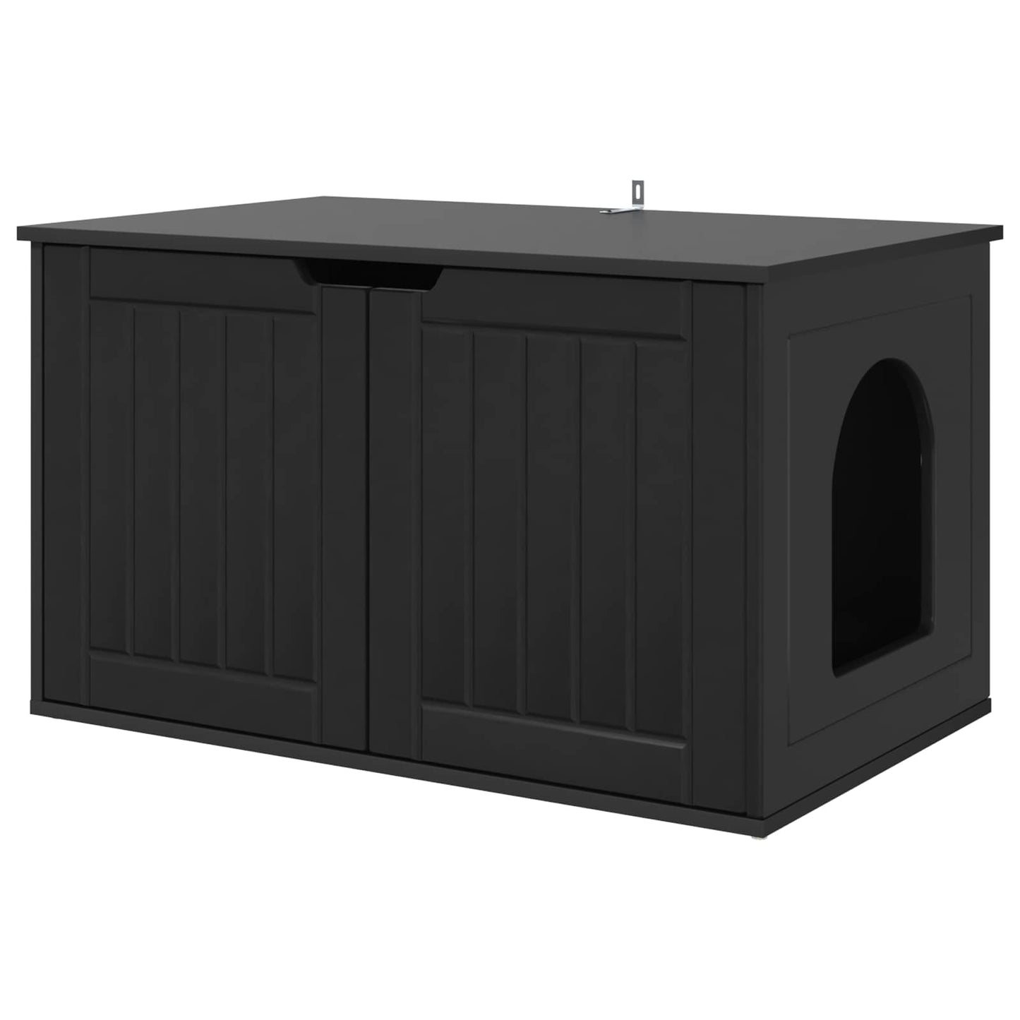 Macska Ház Fekete 85 x 55 x 50,5 cm Szerelt Fa