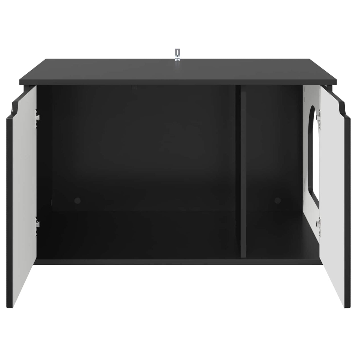 Macska Ház Fekete 85 x 55 x 50,5 cm Szerelt Fa