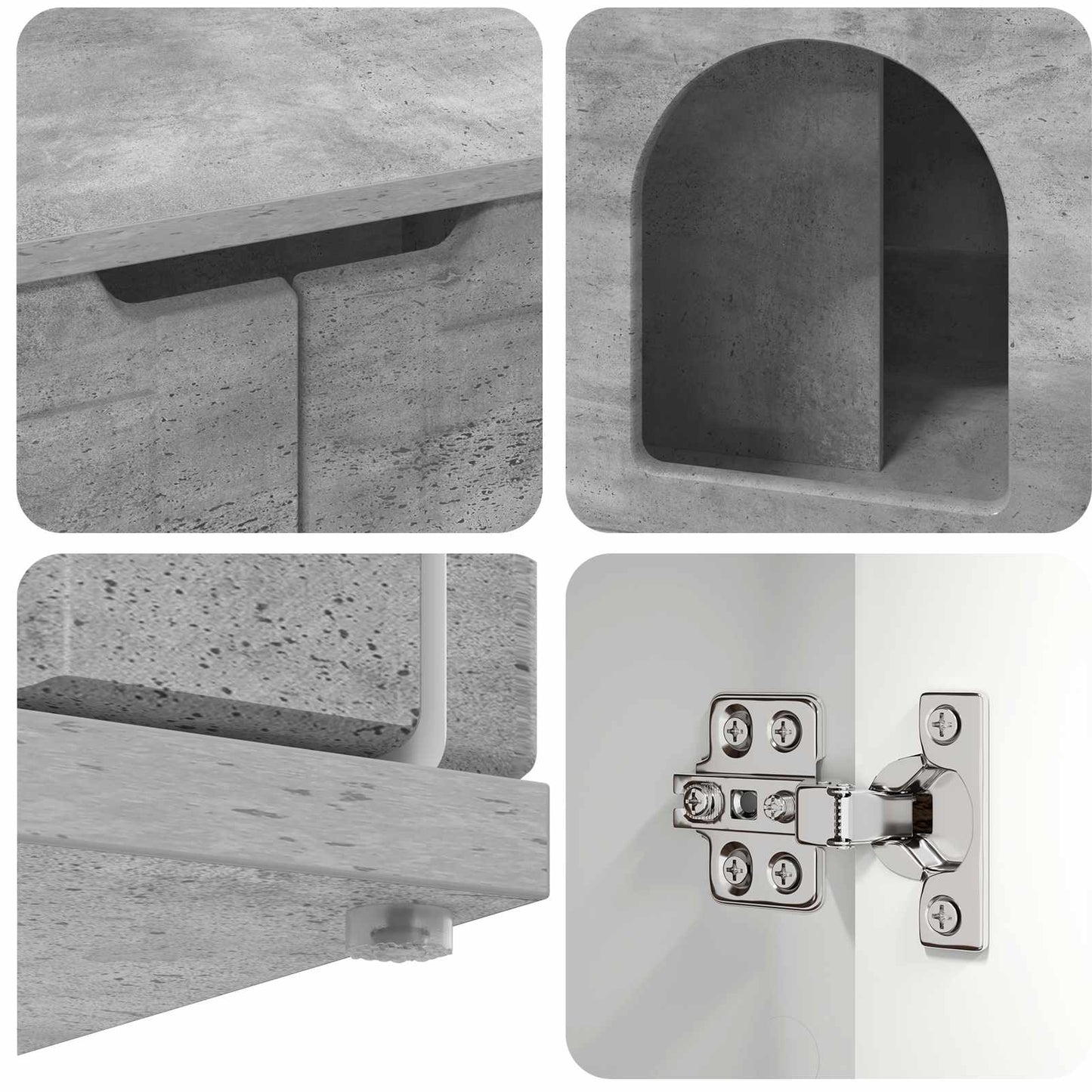 Macska Ház Beton 85 x 55 x 50,5 cm Szerelt Fa