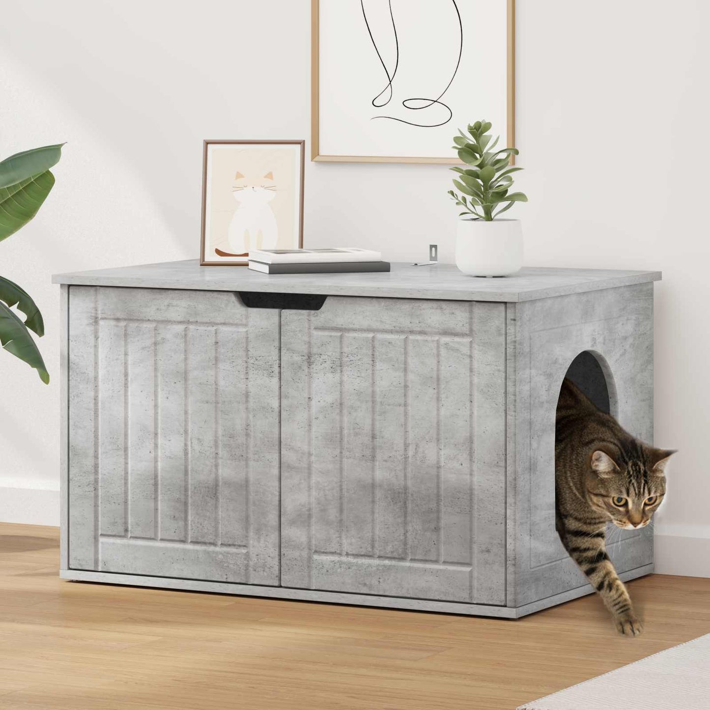 Macska Ház Beton 85 x 55 x 50,5 cm Faanyag