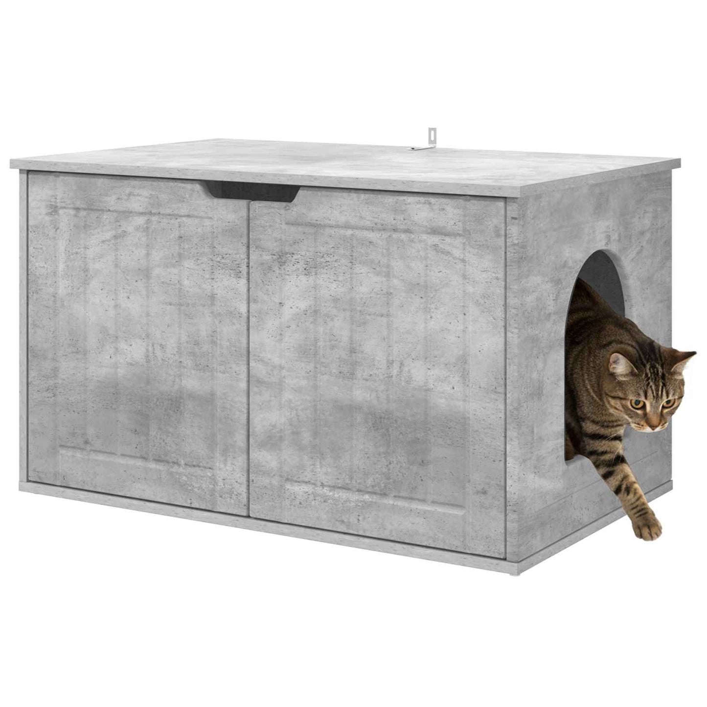 Macska Ház Beton 85 x 55 x 50,5 cm Szerelt Fa