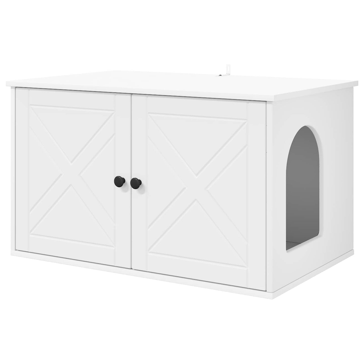 Macska Ház Fehér 85 x 55 x 50,5 cm Szerelt Fa