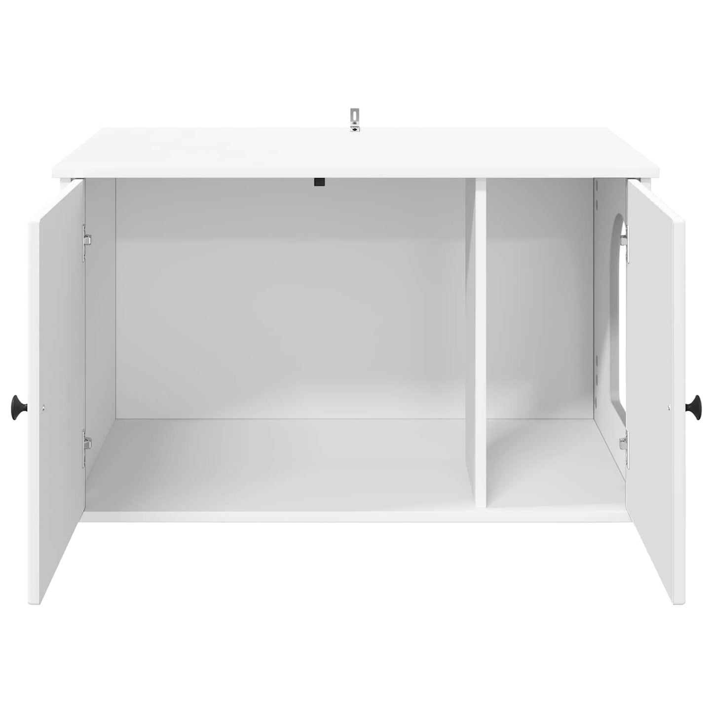 Macska Ház Fehér 85 x 55 x 50,5 cm Szerelt Fa