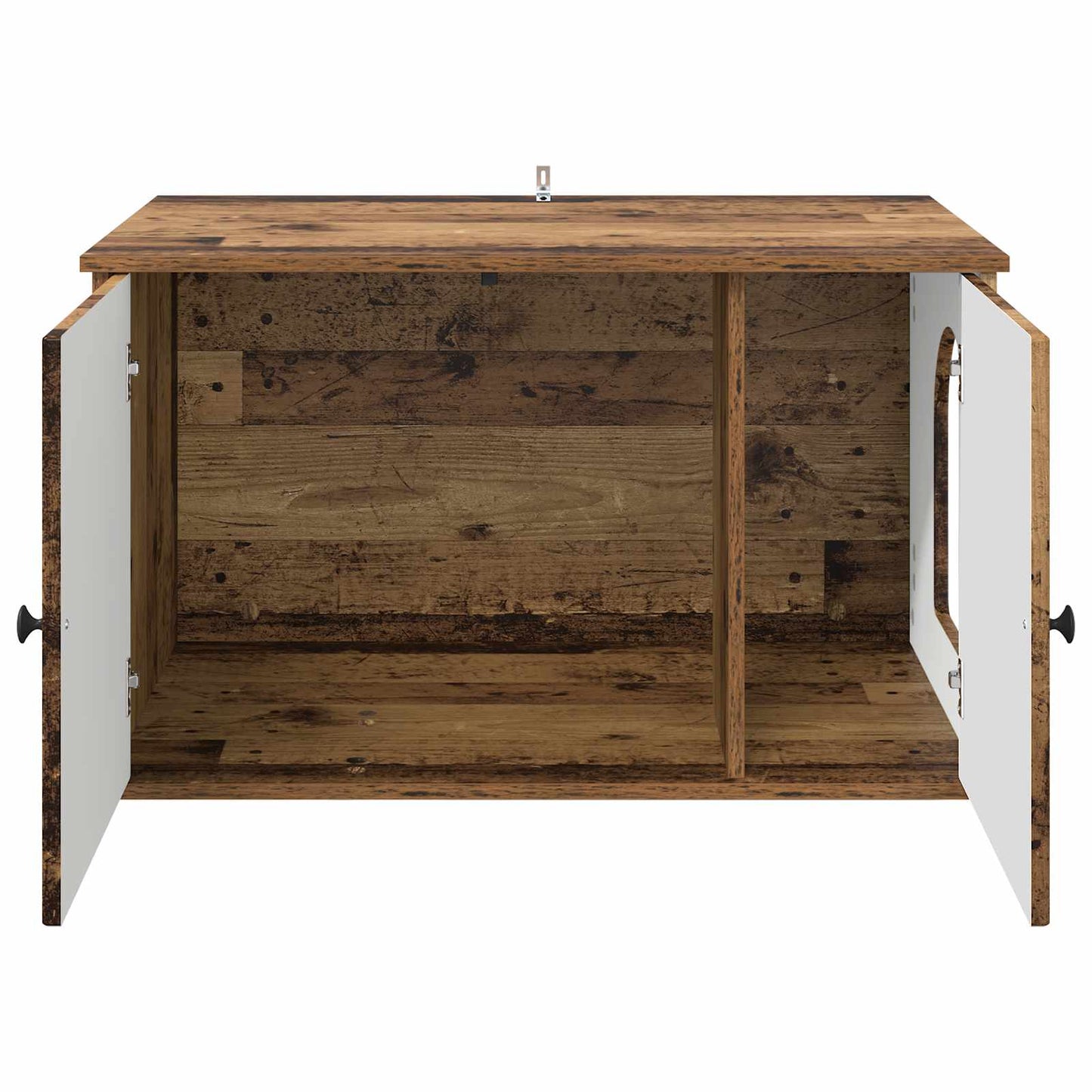 Macska Ház Öreg fa 85 x 55 x 50,5 cm Szerelt Fa