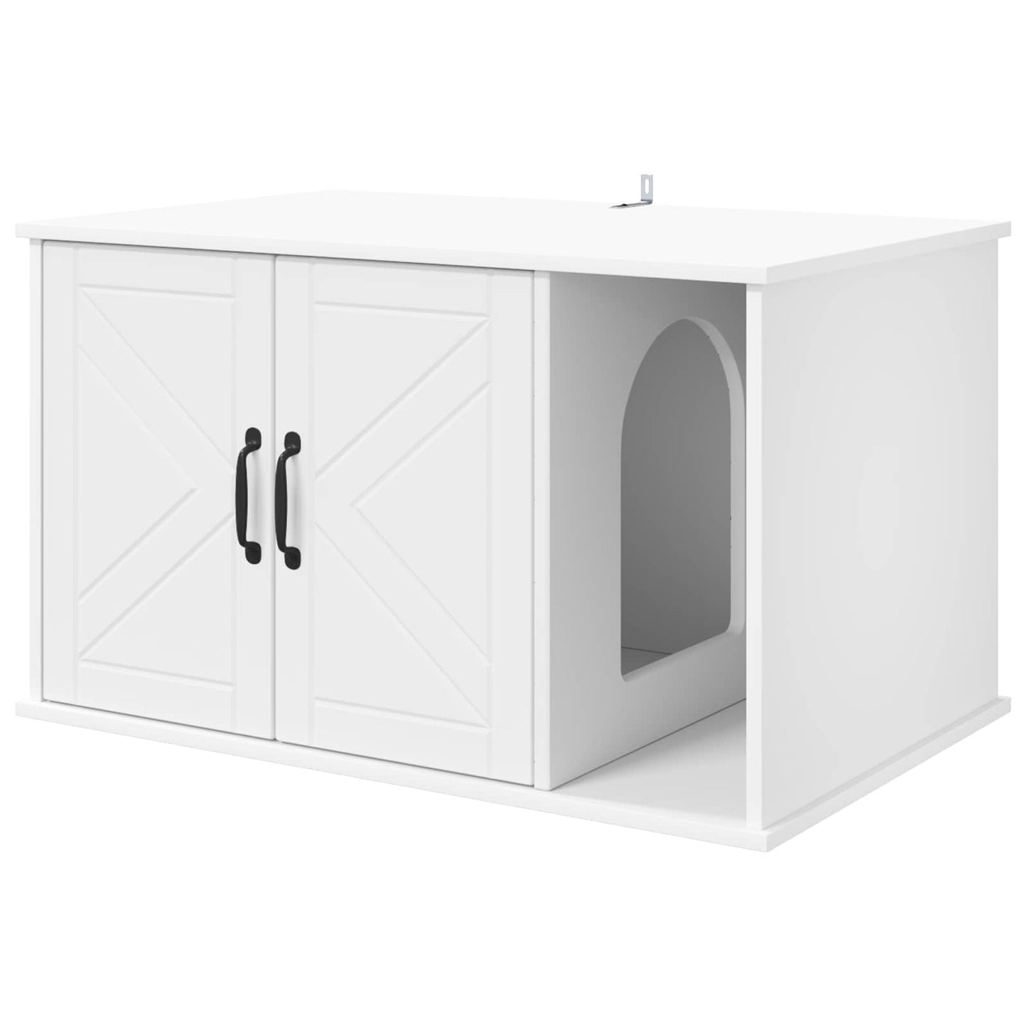 Macska Ház Fehér 85 x 55 x 50,5 cm Szerelt Fa