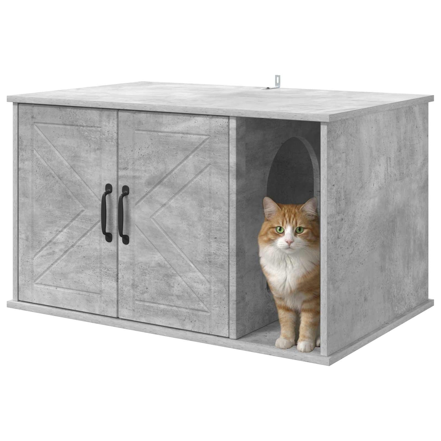 Macska Ház Beton 85 x 55 x 50,5 cm Szerelt Fa