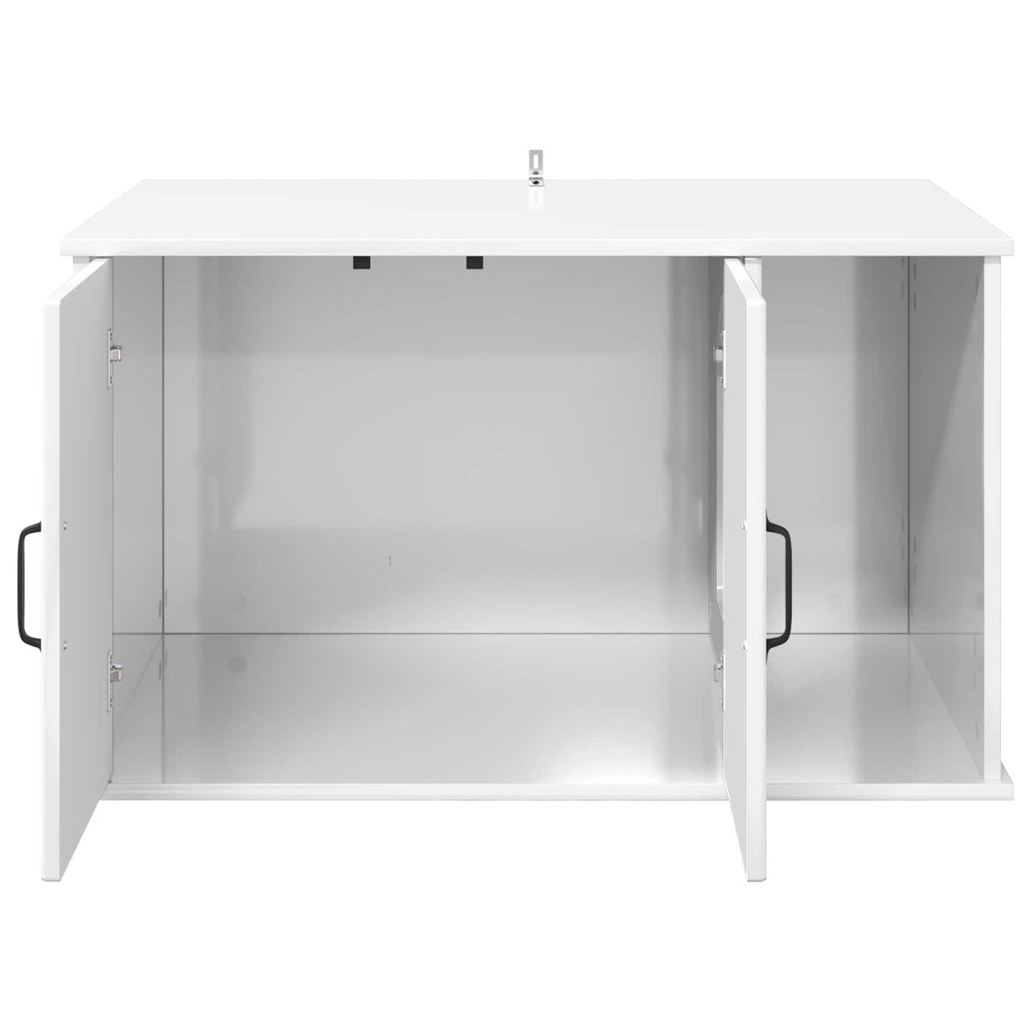 Macska Ház Fényes Fehér 85 x 55 x 50,5 cm Szerelt Fa