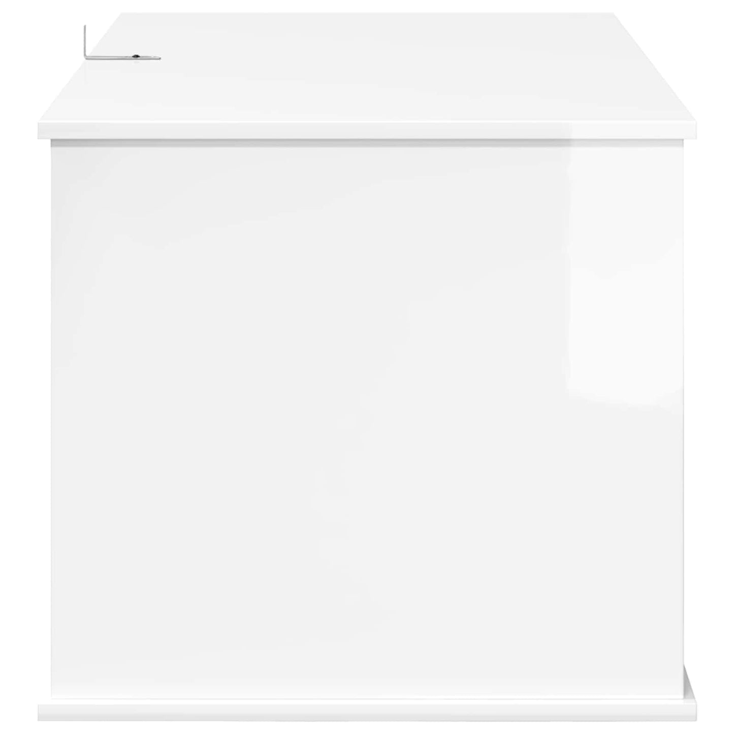 Macska Ház Fényes Fehér 85 x 55 x 50,5 cm Szerelt Fa