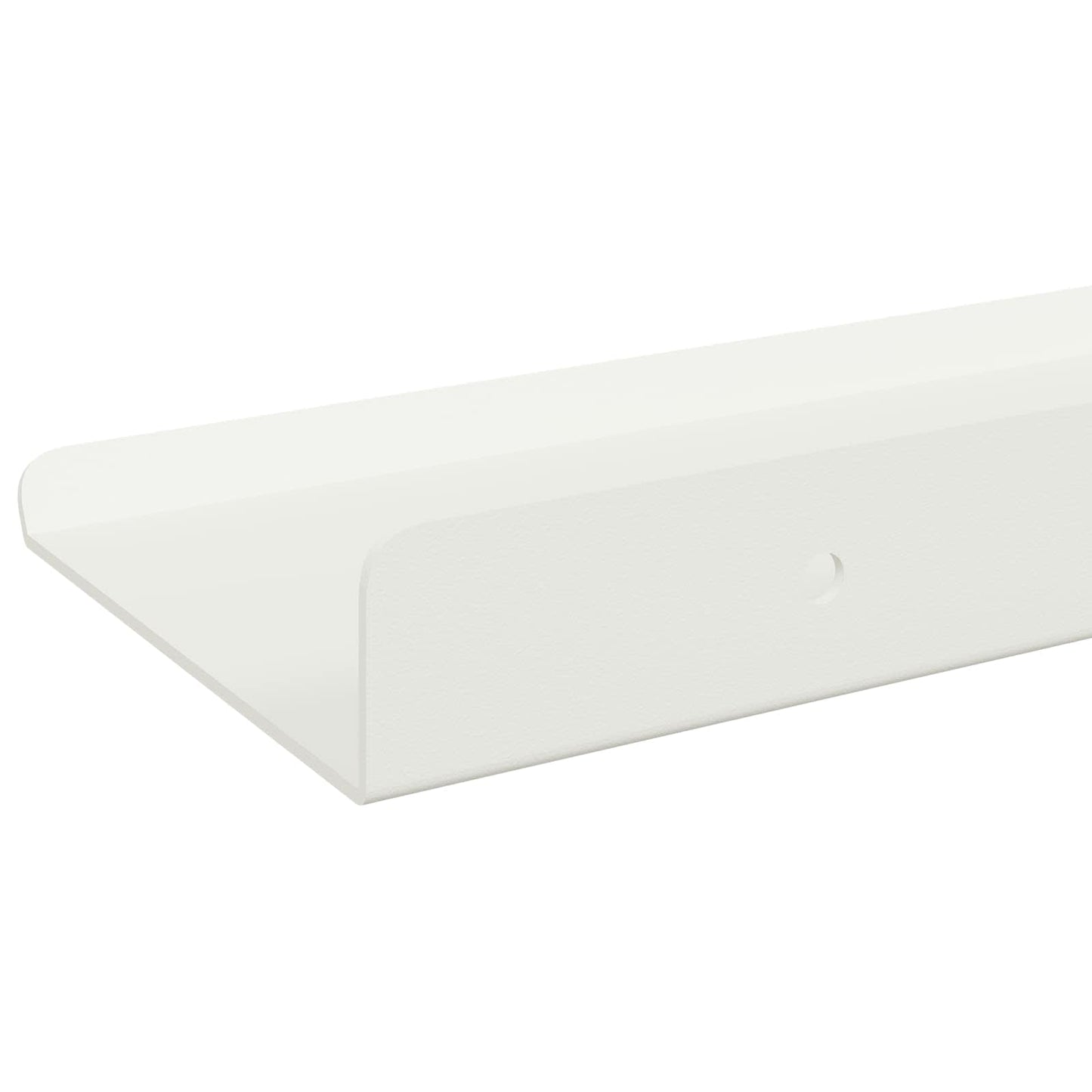 Lebegő polc Falra szerelhető 3 pcs Fehér 40 x 9 x 2,5 cm Acél