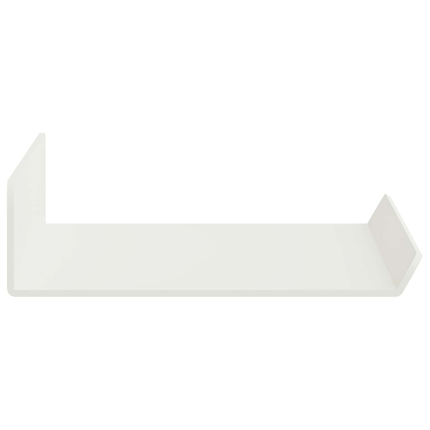 Lebegő polc Falra szerelhető 3 pcs Fehér 40 x 9 x 2,5 cm Acél