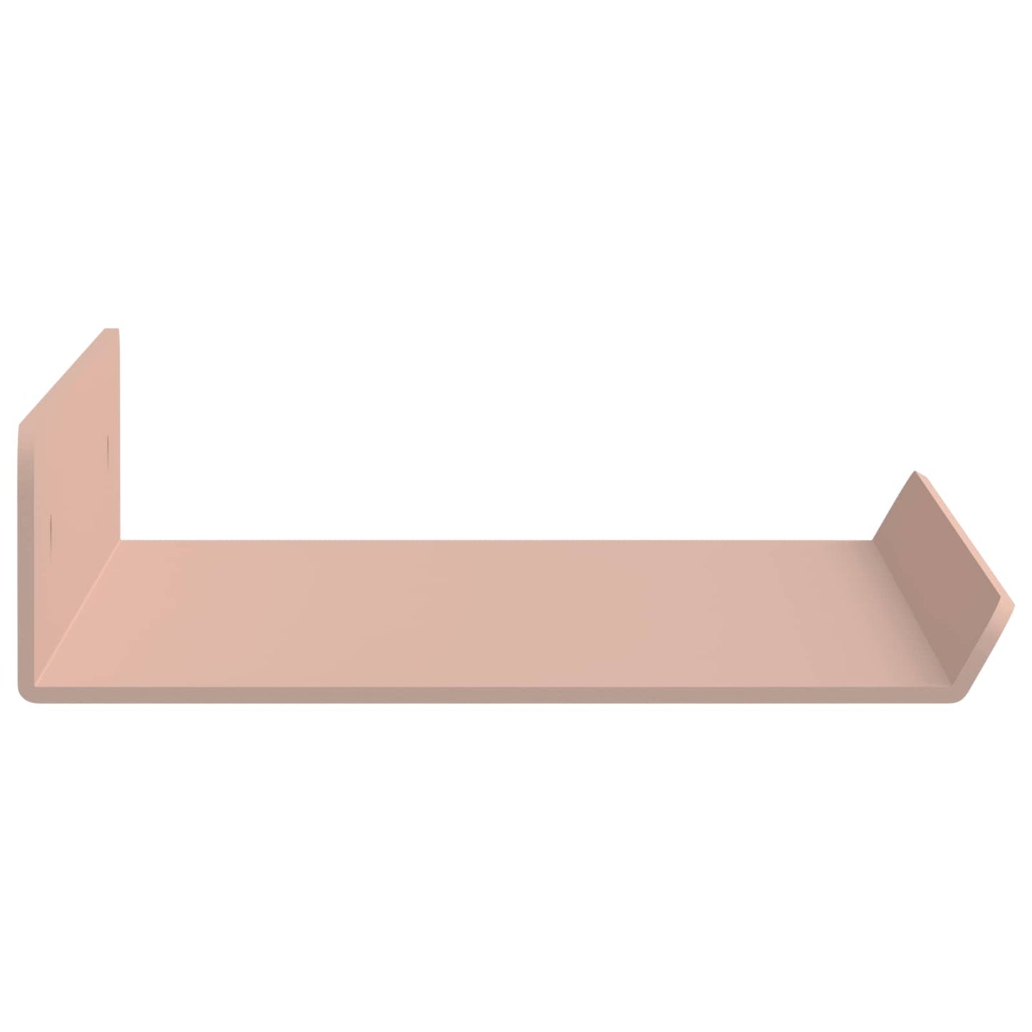 Lebegő polc 2 pcs Rózsaszín 30 x 9 x 2,5 cm Acél