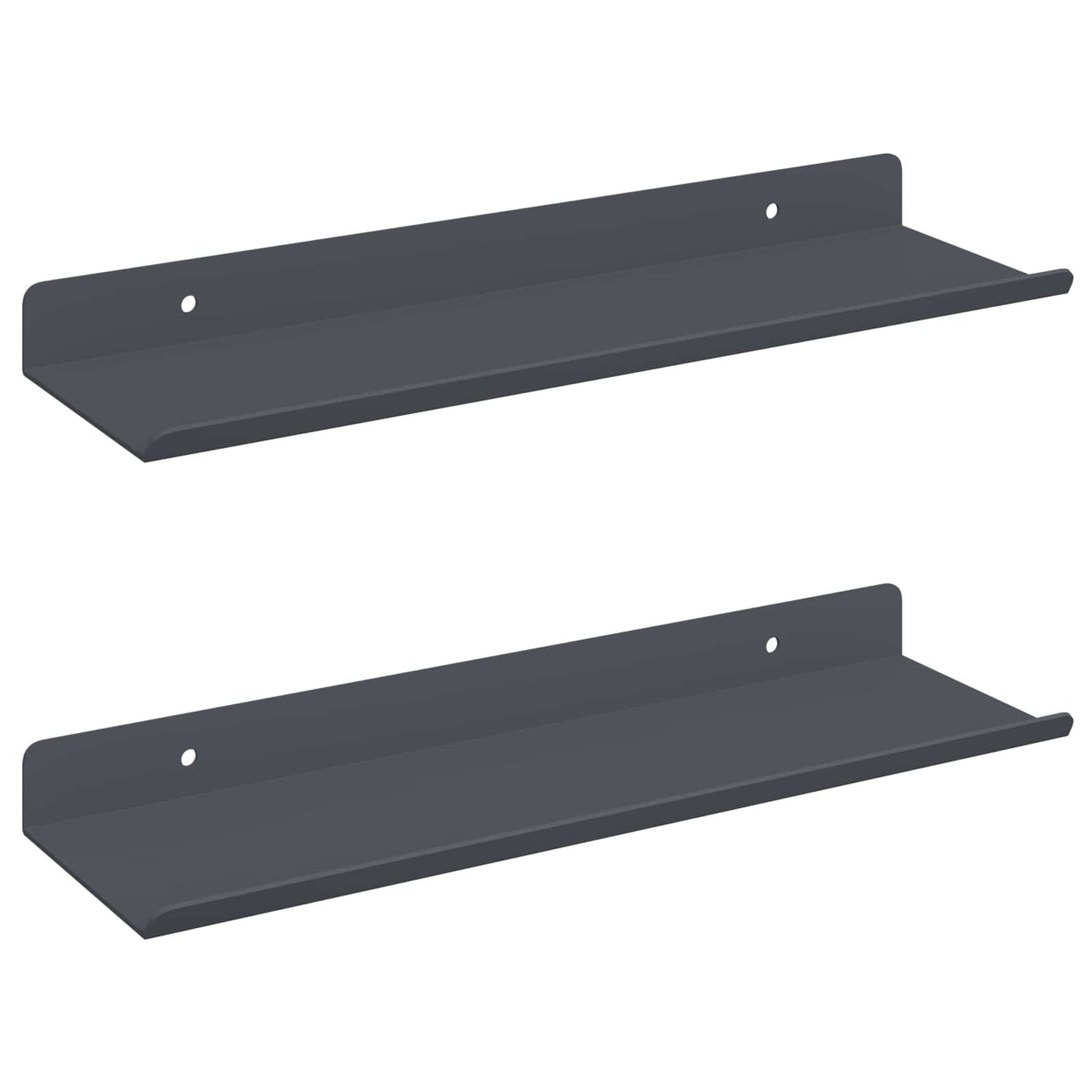 Lebegő polc 2 pcs Antracit 30 x 9 x 2,5 cm Acél