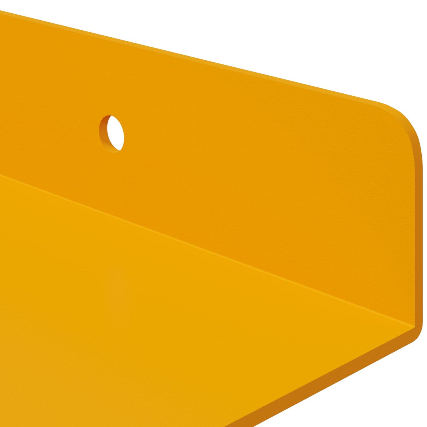 Lebegő polc 4 pcs Mustár sárga 30 x 9 x 2,5 cm Acél