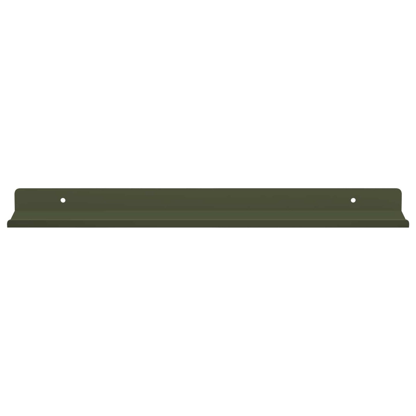 Lebegő polc 2 pcs Olajzöld 40 x 8,5 x 2,5 cm Acél