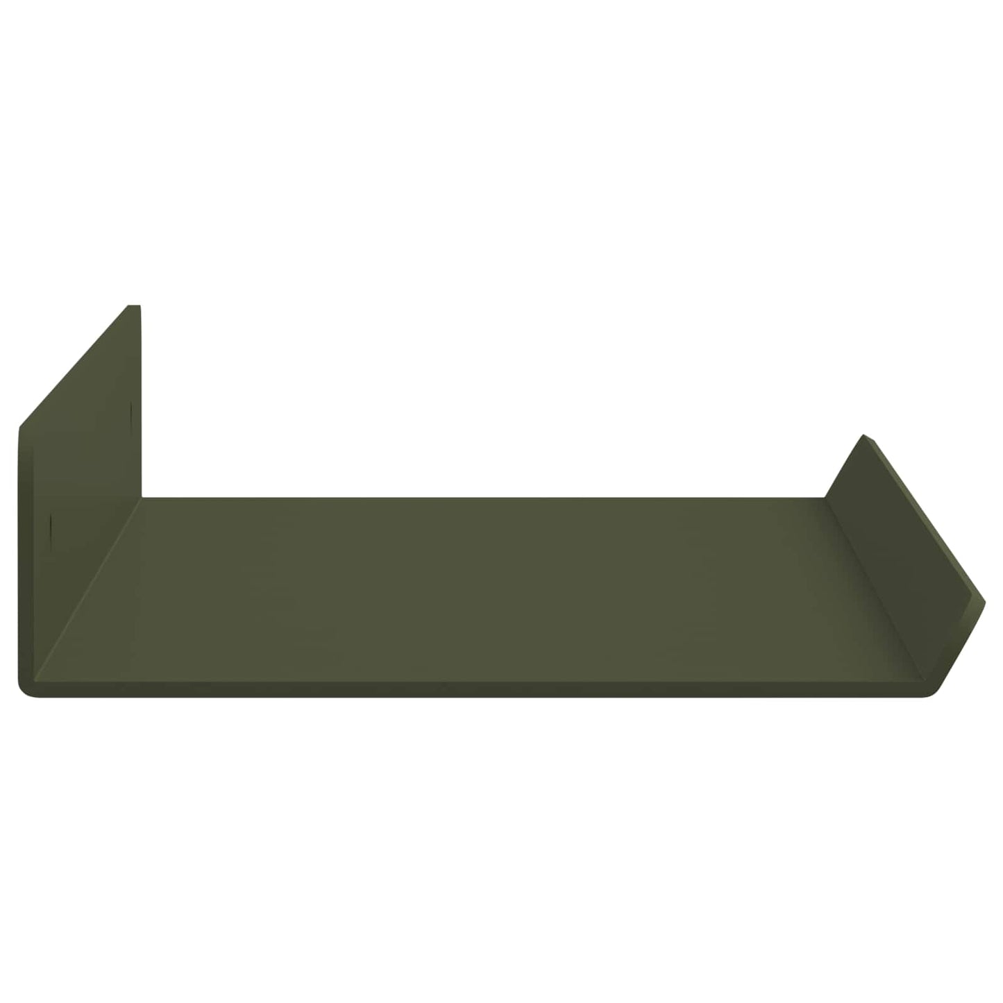 Lebegő polc 2 pcs Olajzöld 40 x 8,5 x 2,5 cm Acél