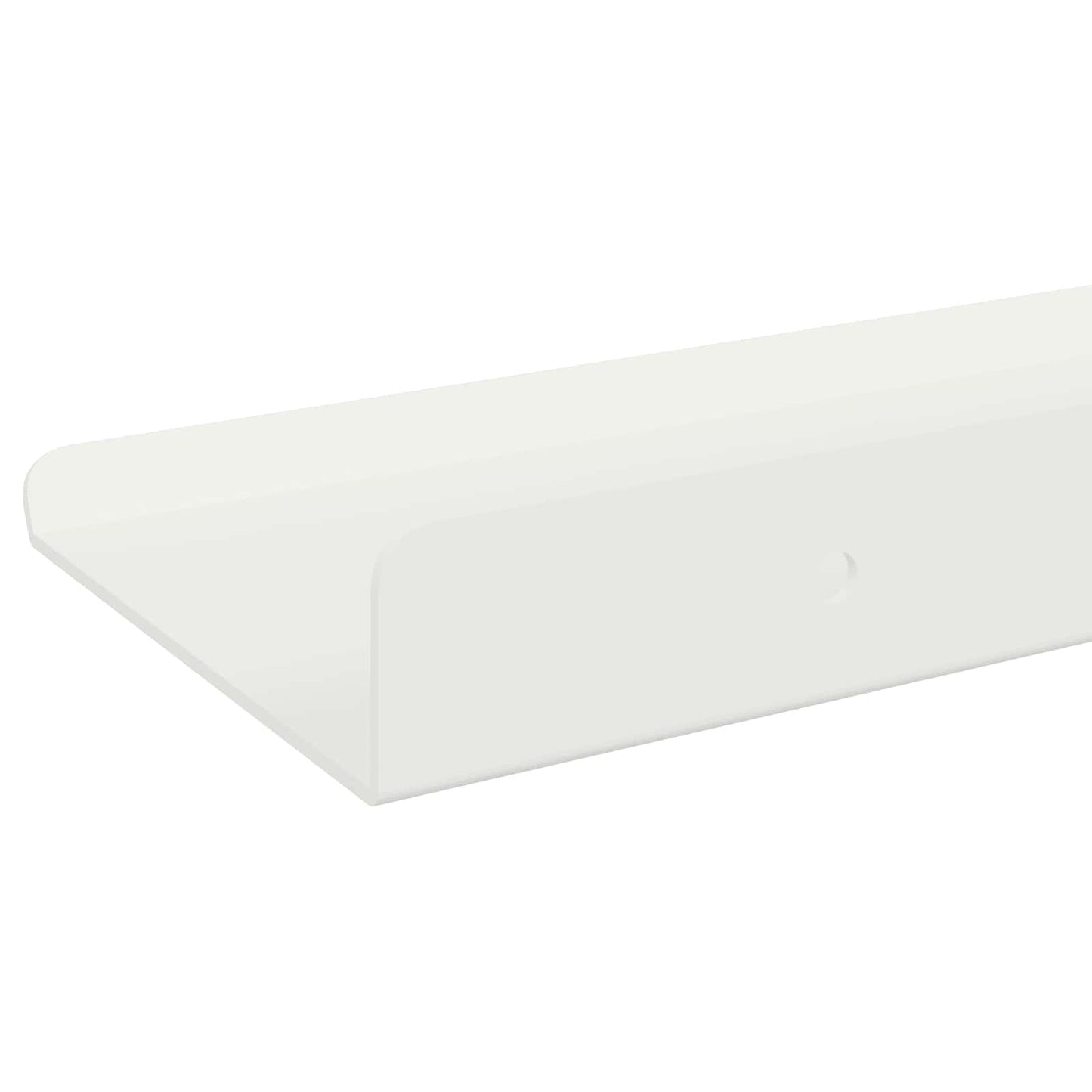 Lebegő polc Falra szerelhető 2 pcs Fehér 40 x 8,5 x 2,5 cm Acél