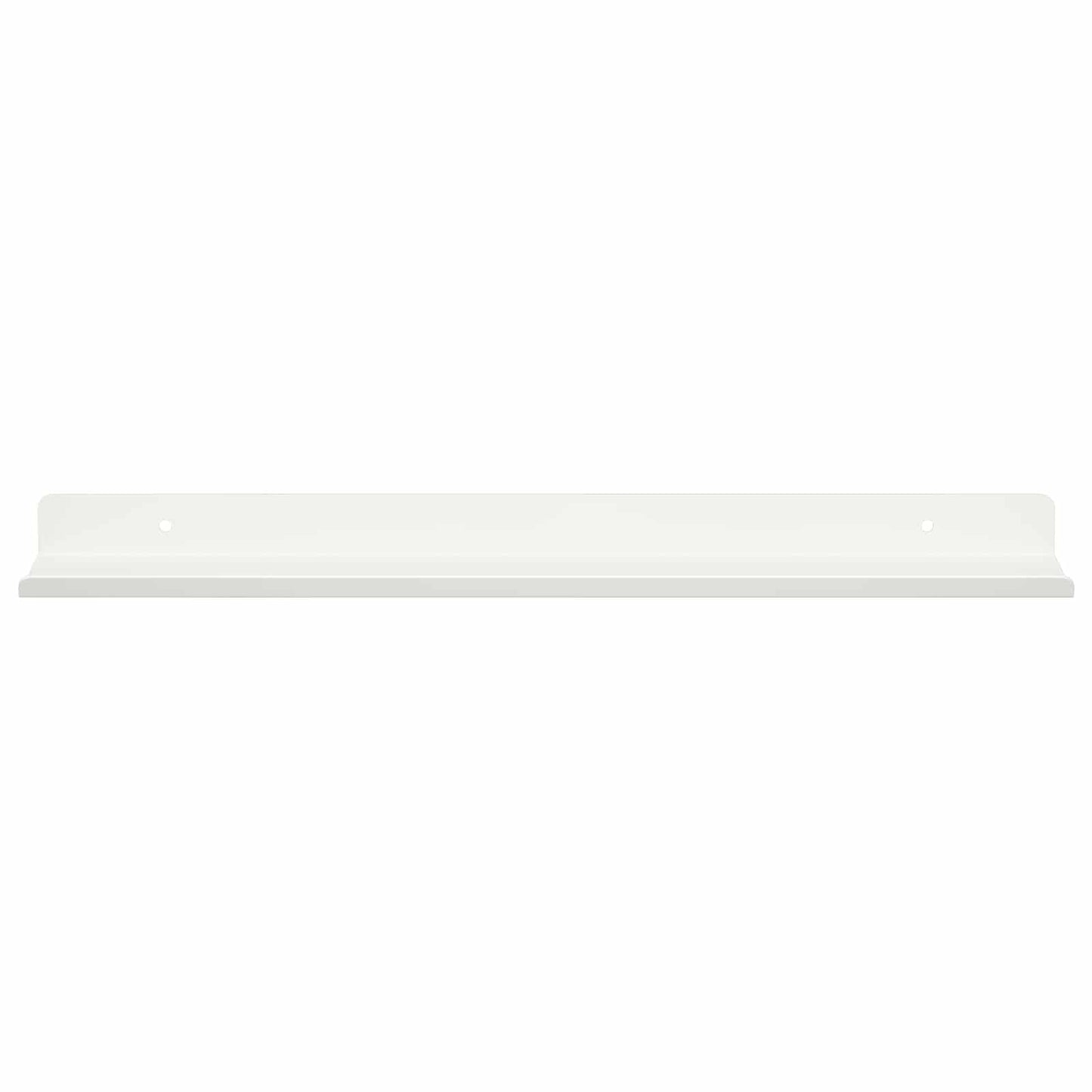 Lebegő polc Falra szerelhető 2 pcs Fehér 40 x 8,5 x 2,5 cm Acél