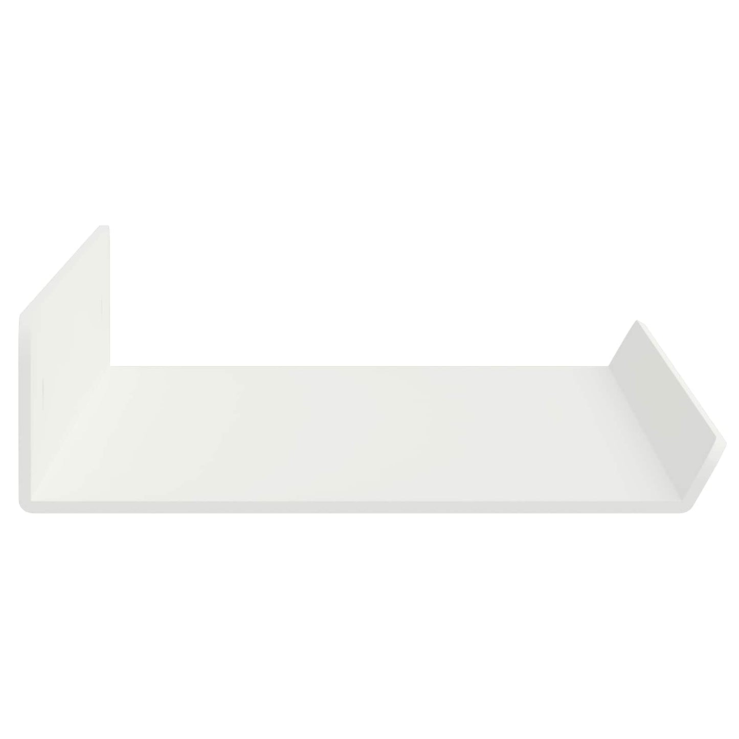 Lebegő polc Falra szerelhető 2 pcs Fehér 40 x 8,5 x 2,5 cm Acél