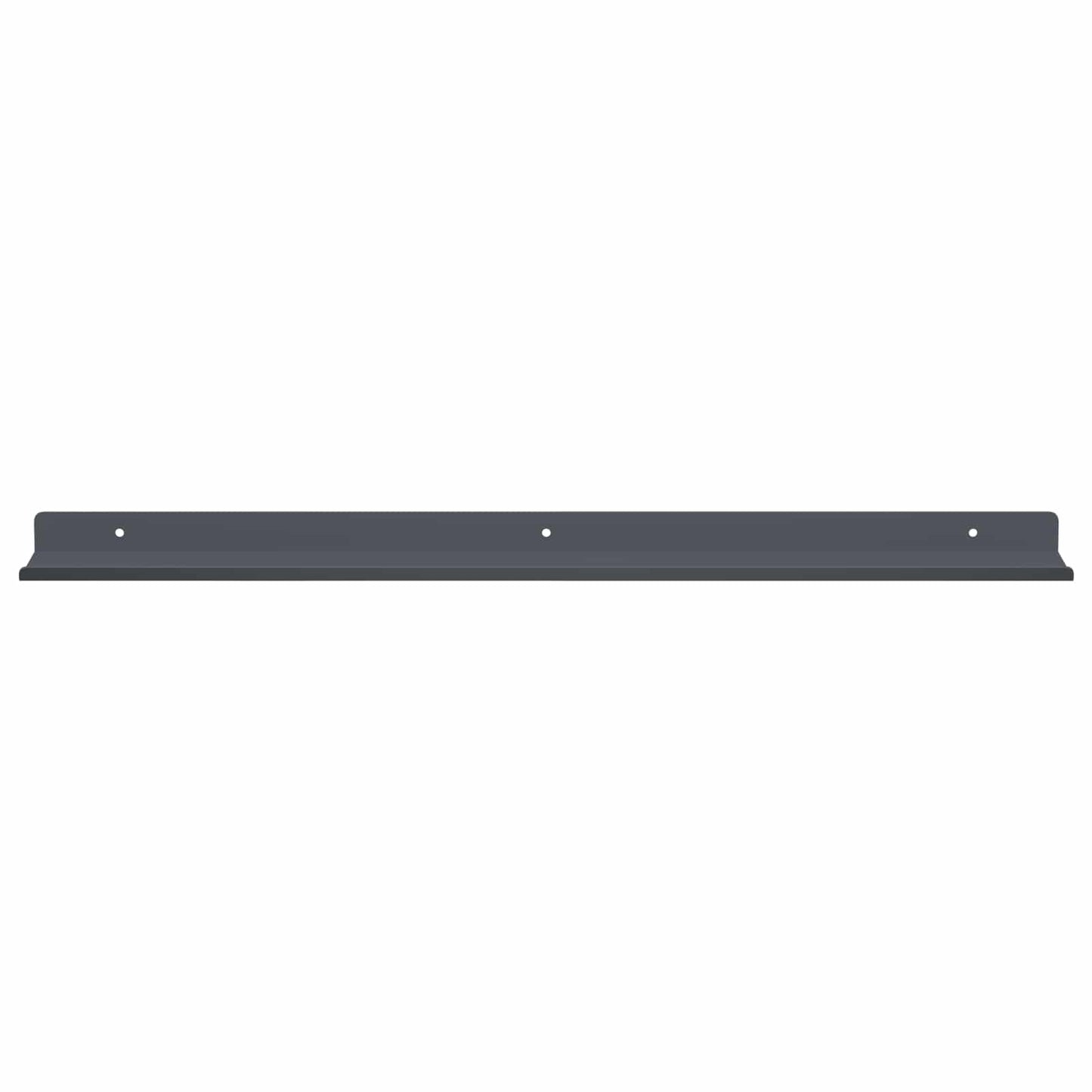 Lebegő polc 2 pcs Antracit 60 x 8,5 x 2,5 cm Acél