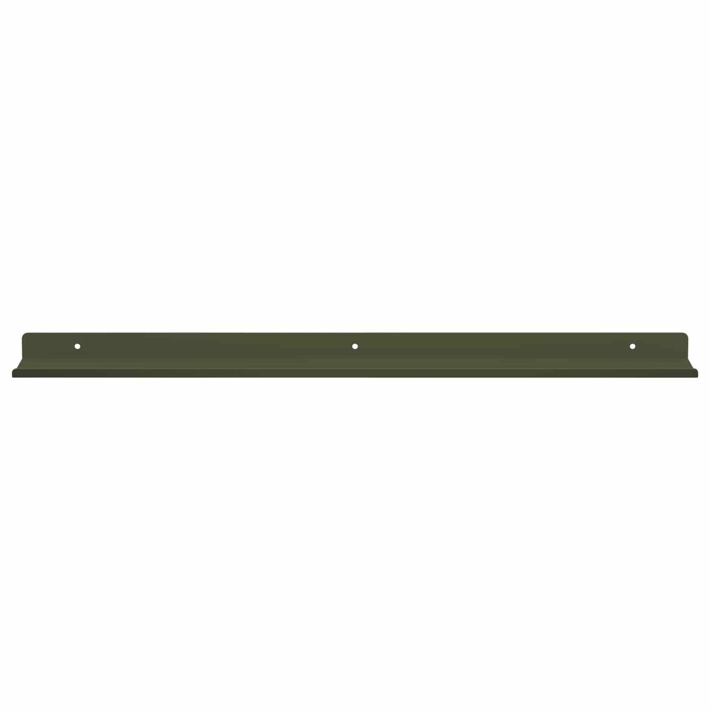 Lebegő polc 2 pcs Olajzöld 60 x 8,5 x 2,5 cm Acél