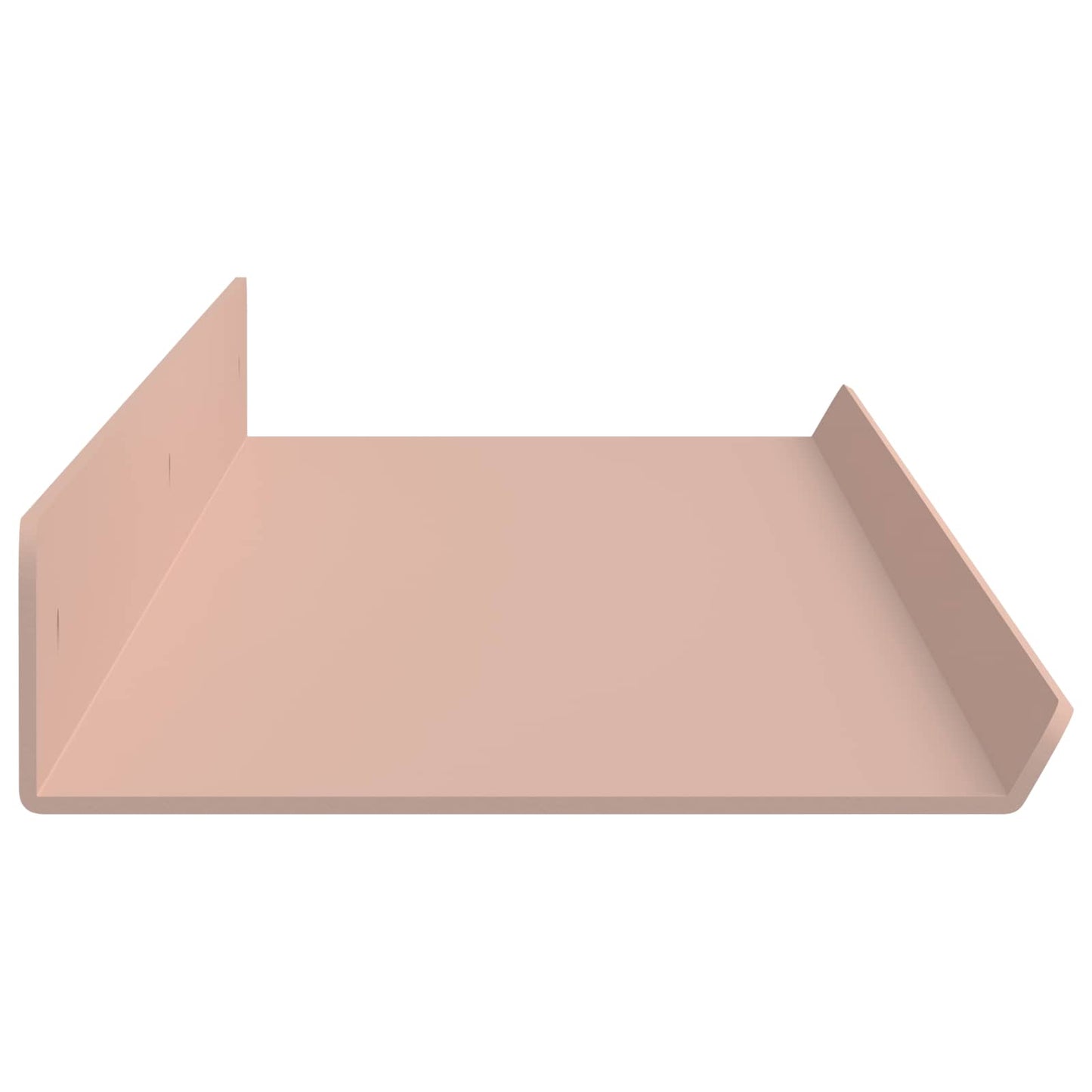 Lebegő polc 4 pcs Rózsaszín 80 x 9 x 2,5 cm Acél