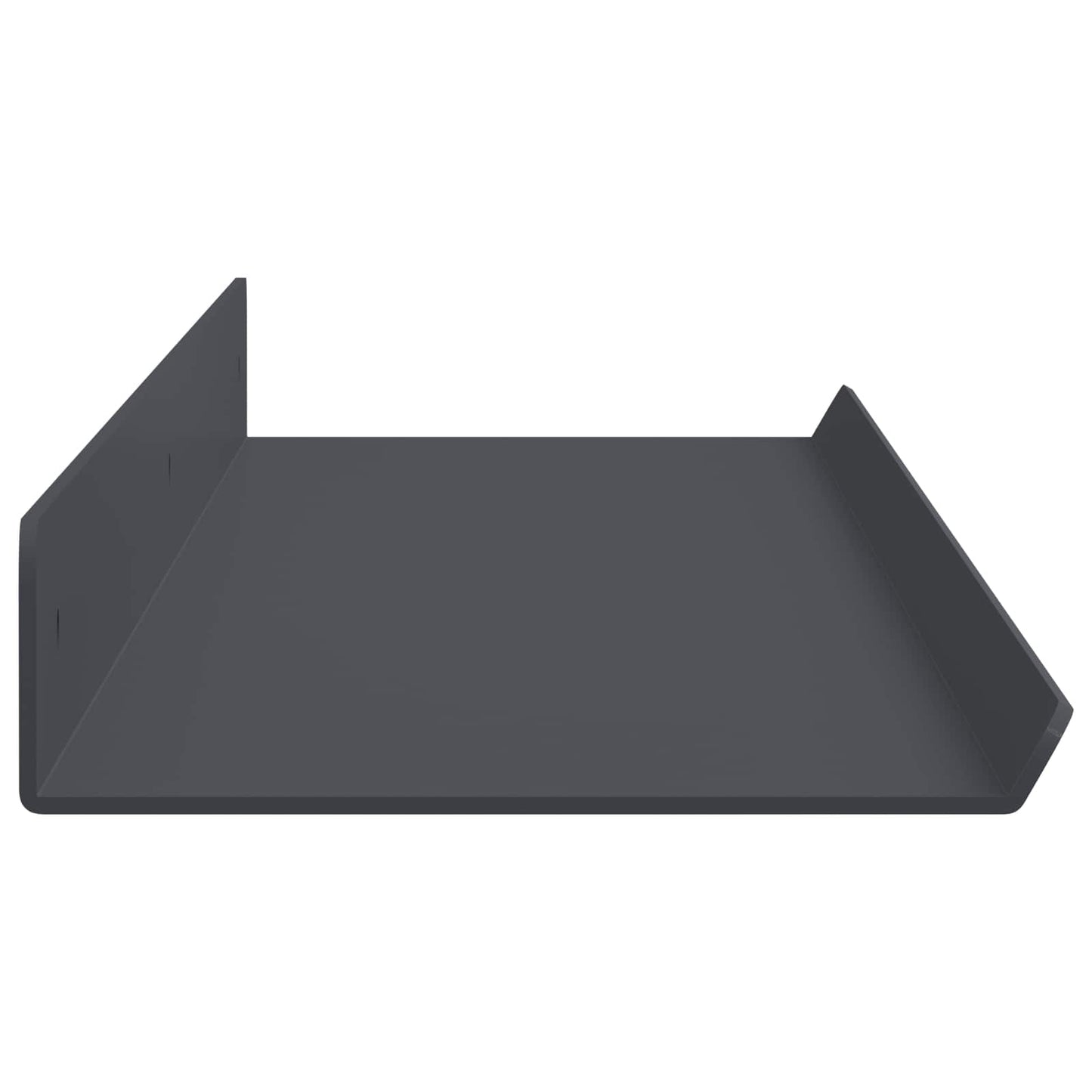 Lebegő polc 2 pcs Antracit 80 x 9 x 2,5 cm Acél