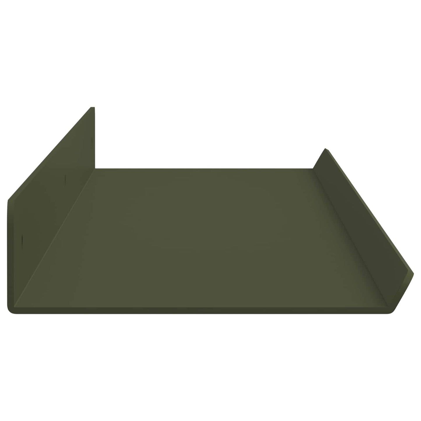 Lebegő polc 4 pcs Olajzöld 80 x 9 x 2,5 cm Acél
